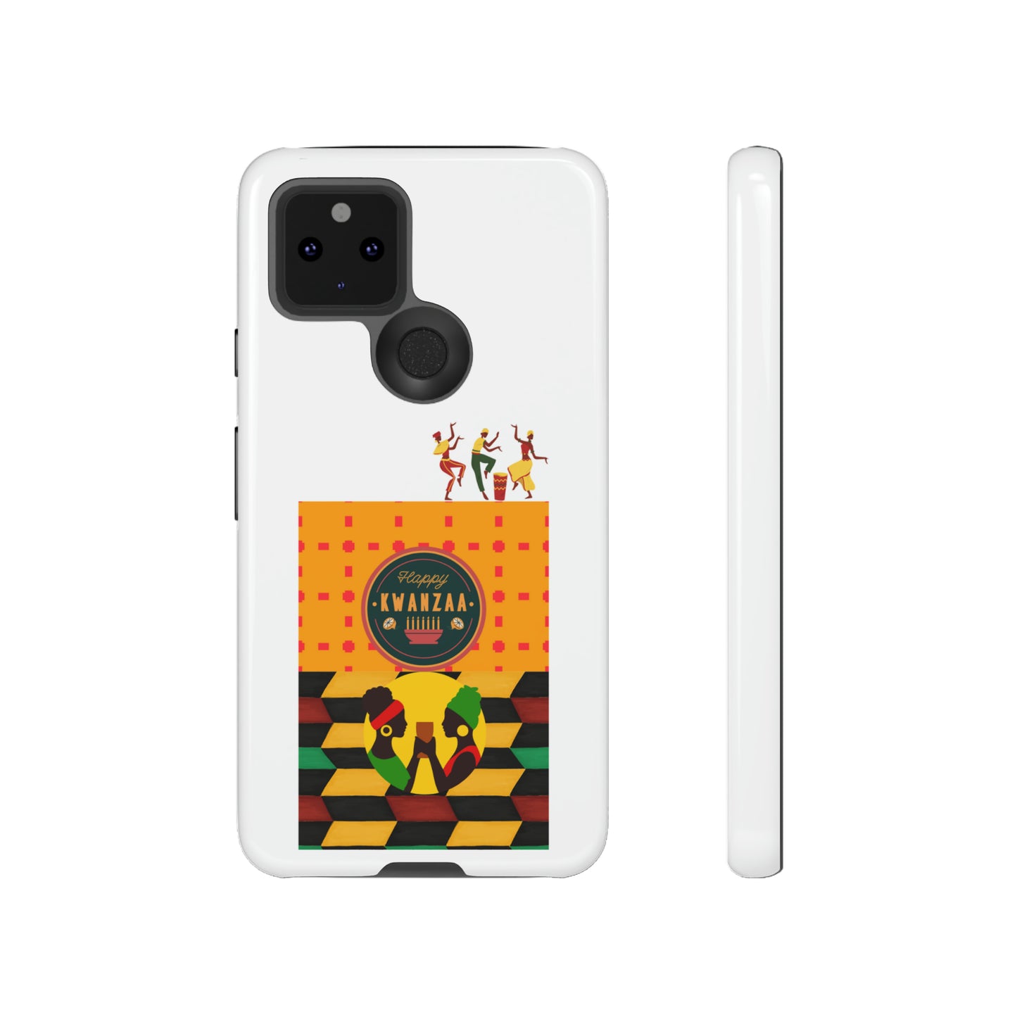 HAPPY KWANZA: 46-Tough Case iPhone series 15 14 13 12 11 X XR XS 8: Google series 7 6 5: Samsung series S23 S22 S21 S20 S10