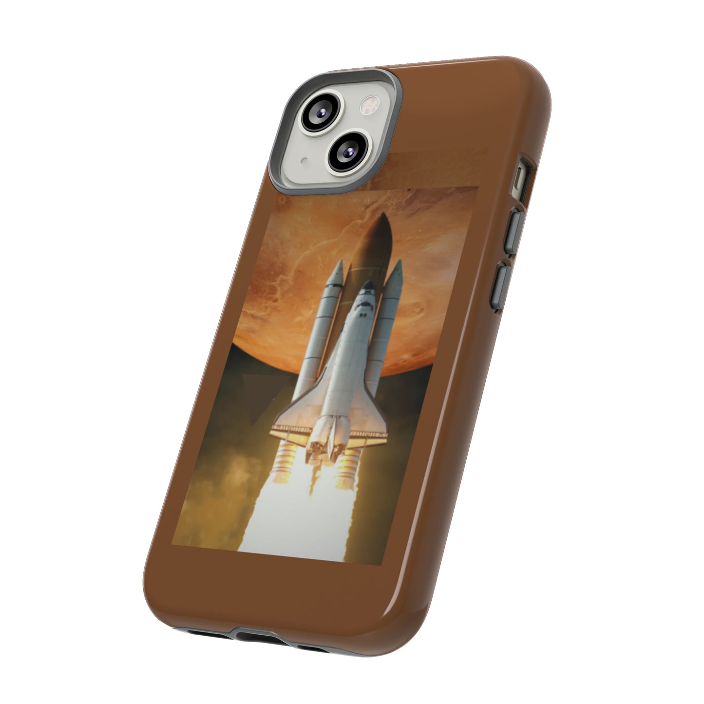 Rocket Man with Light Brown background: 46-Tough Case iPhone series 15 14 13 12 11 X XR XS 8: Google series 7 6 5: Samsung series S23 S22 S21 S20 S10