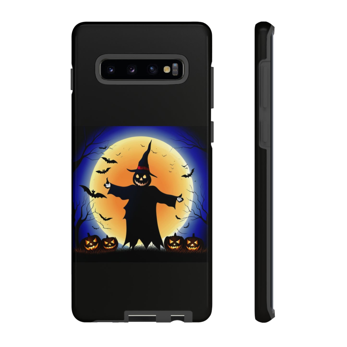 Scary Halloween with Black background: 46-Tough Case iPhone series 15 14 13 12 11 X XR XS 8: Google series 7 6 5: Samsung series S23 S22 S21 S20 S10Tough Cases