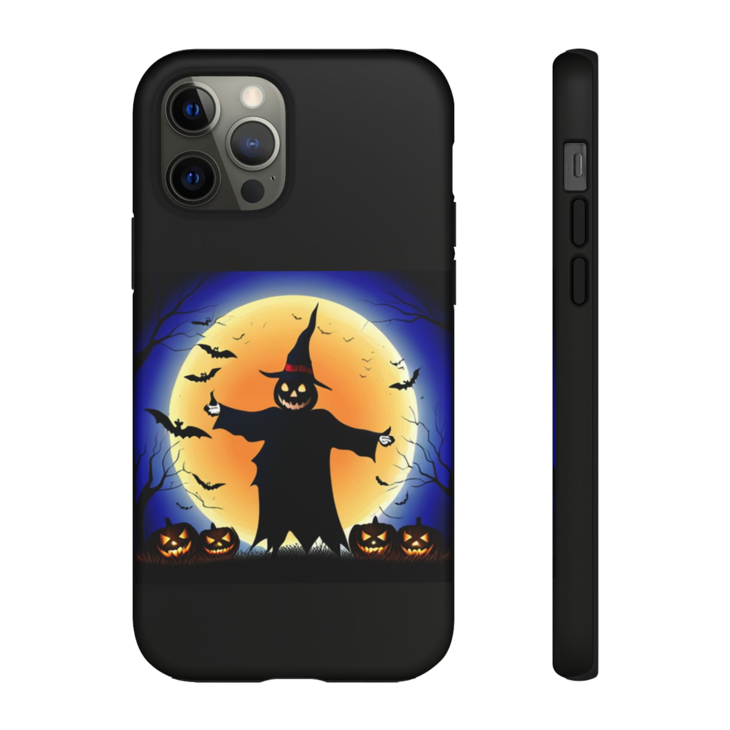 Scary Halloween with Black background: 46-Tough Case iPhone series 15 14 13 12 11 X XR XS 8: Google series 7 6 5: Samsung series S23 S22 S21 S20 S10Tough Cases