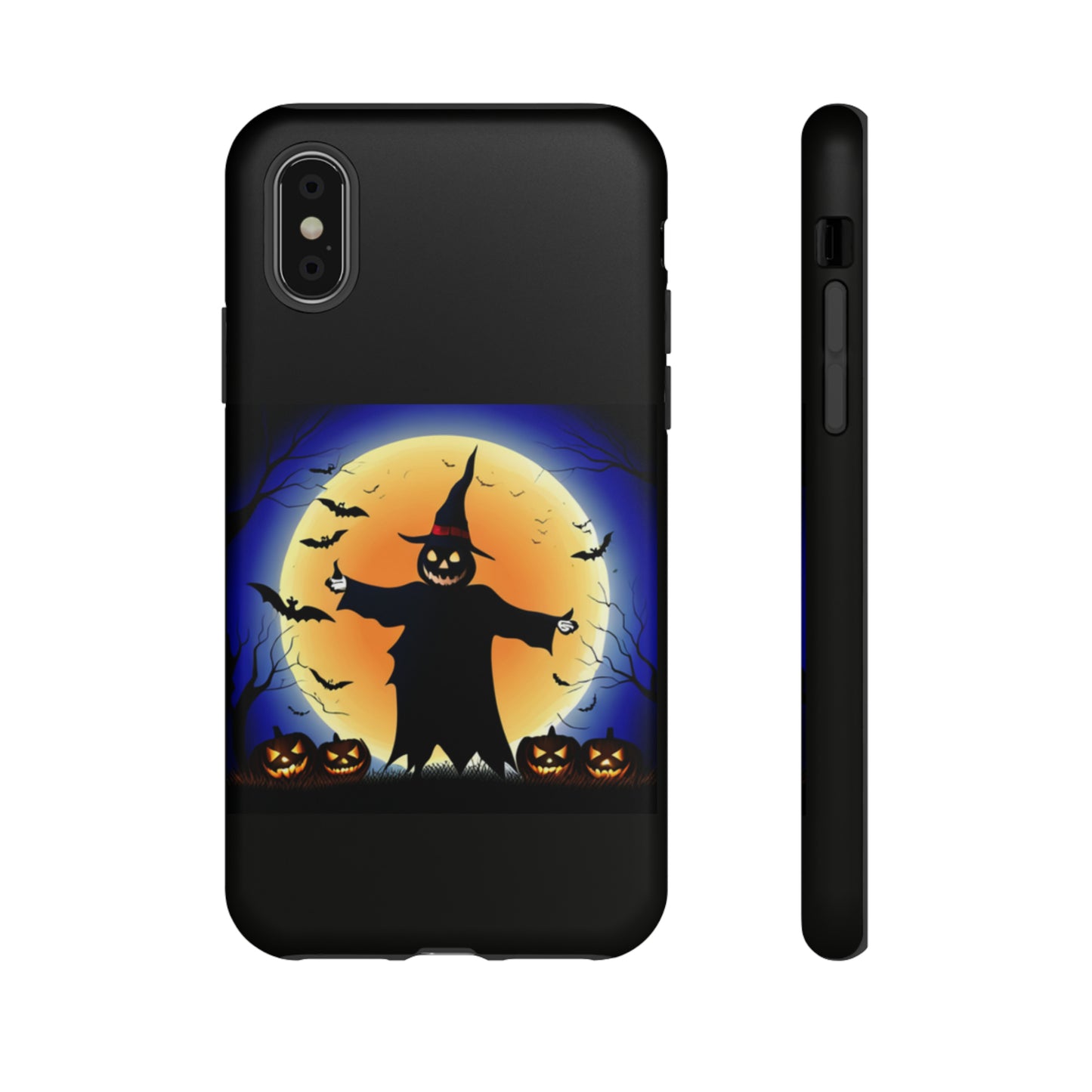 Scary Halloween with Black background: 46-Tough Case iPhone series 15 14 13 12 11 X XR XS 8: Google series 7 6 5: Samsung series S23 S22 S21 S20 S10Tough Cases