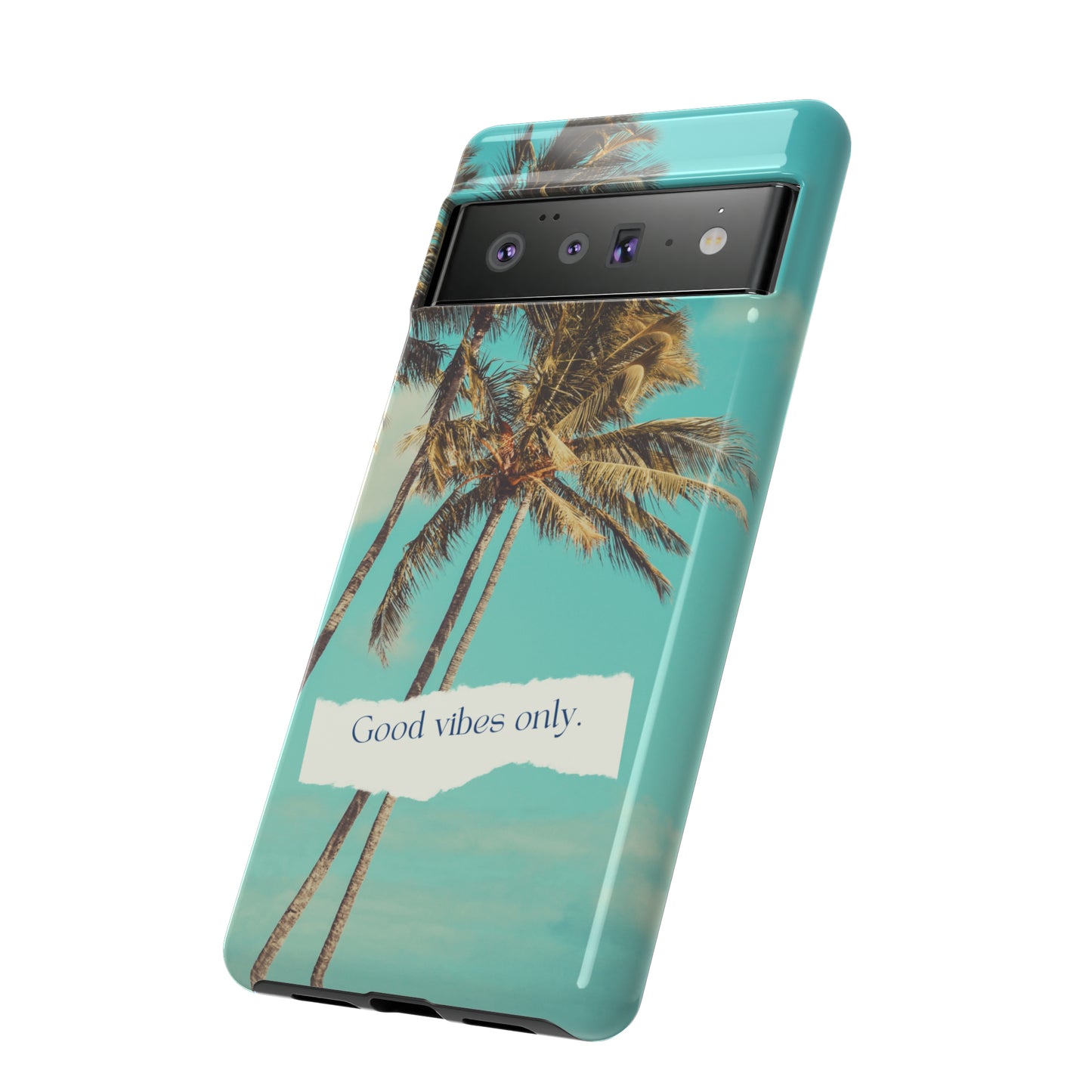 Palm Blue with Turquoise background : 46-Tough Case iPhone series 15 14 13 12 11 X XR XS 8: Google series 7 6 5: Samsung series S23 S22 S21 S20 S10