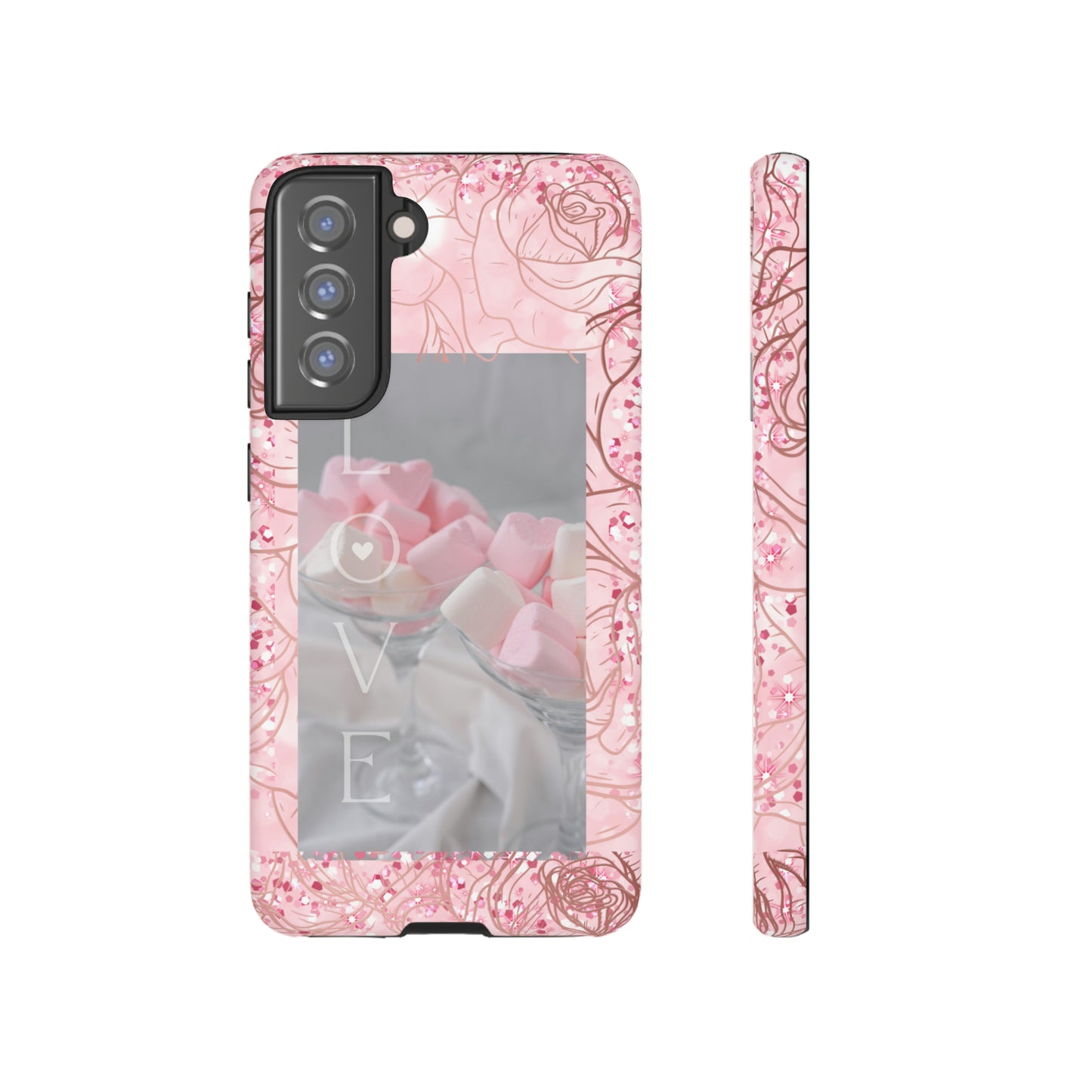 Pink Candy Love: 46-Tough Case iPhone series 15 14 13 12 11 X XR XS 8: Google series 7 6 5: Samsung series S23 S22 S21 S20 S10