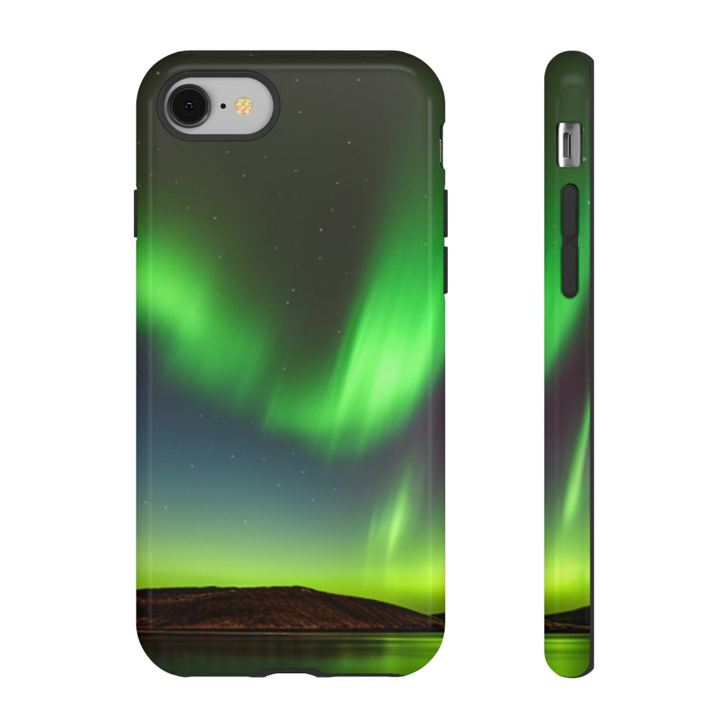 Northern Lights with a black background: 46-Tough Case iPhone series 15 14 13 12 11 X XR XS 8: Google series 7 6 5: Samsung series S23 S22 S21 S20 S10