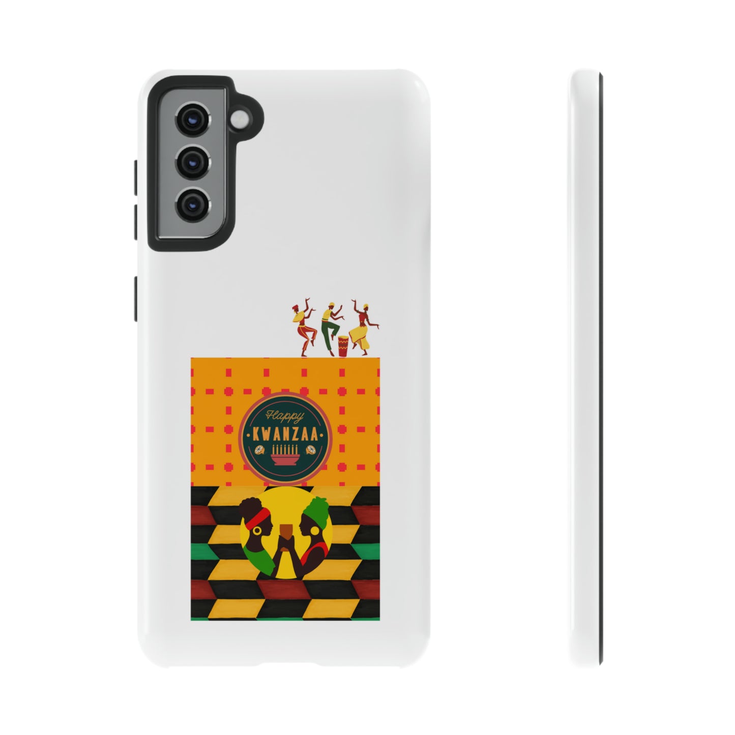 HAPPY KWANZA: 46-Tough Case iPhone series 15 14 13 12 11 X XR XS 8: Google series 7 6 5: Samsung series S23 S22 S21 S20 S10