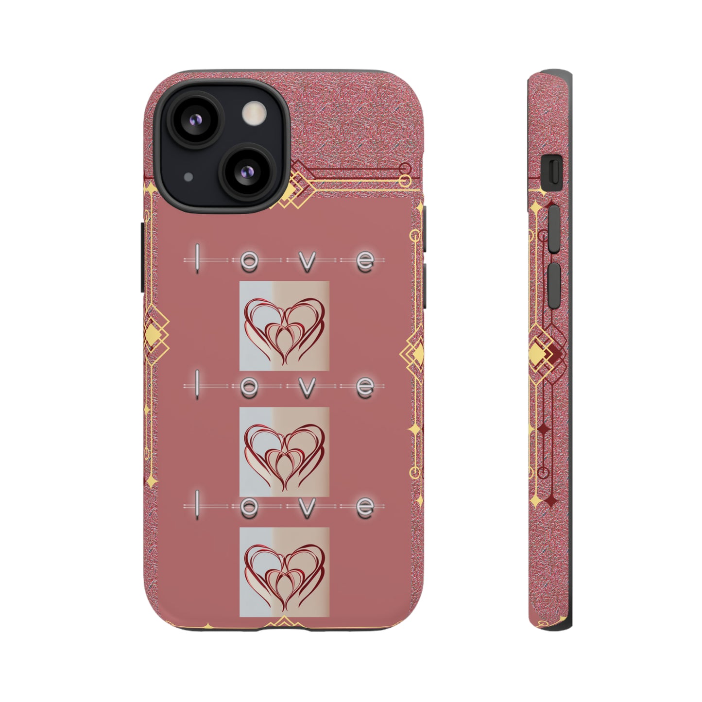 Three Hearts Love: 46-Tough Case iPhone series 15 14 13 12 11 X XR XS 8: Google series 7 6 5: Samsung series S23 S22 S21 S20 S10