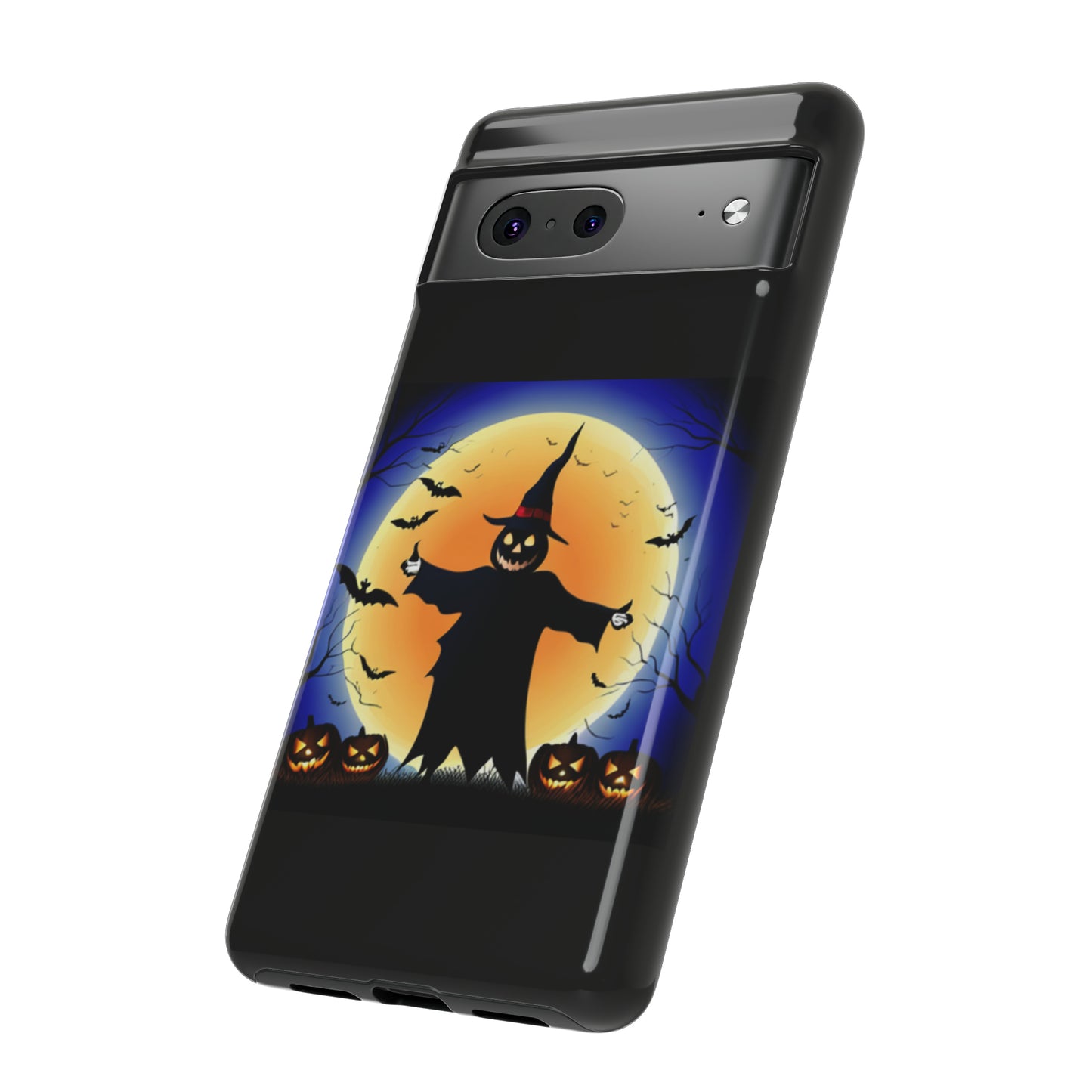 Scary Halloween with Black background: 46-Tough Case iPhone series 15 14 13 12 11 X XR XS 8: Google series 7 6 5: Samsung series S23 S22 S21 S20 S10Tough Cases