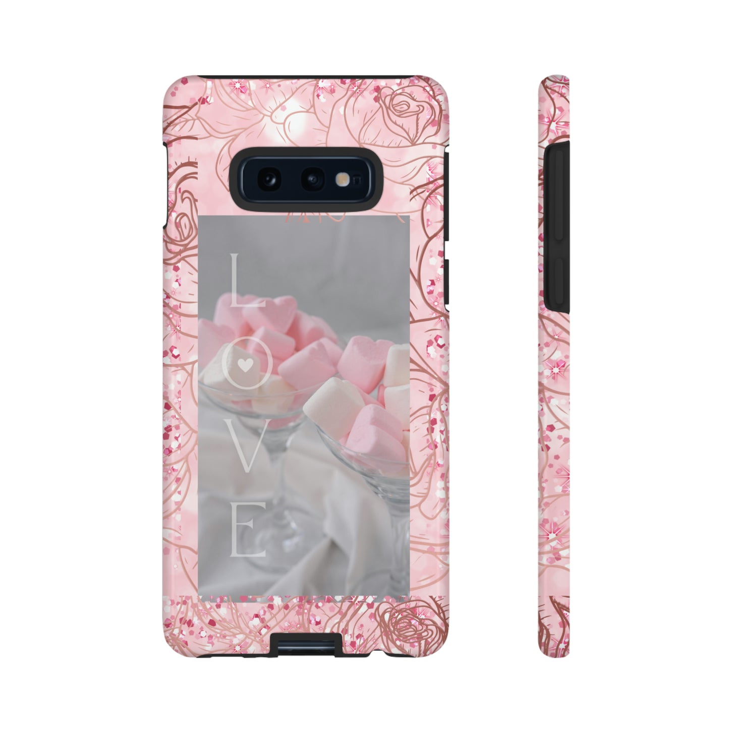 Pink Candy Love: 46-Tough Case iPhone series 15 14 13 12 11 X XR XS 8: Google series 7 6 5: Samsung series S23 S22 S21 S20 S10