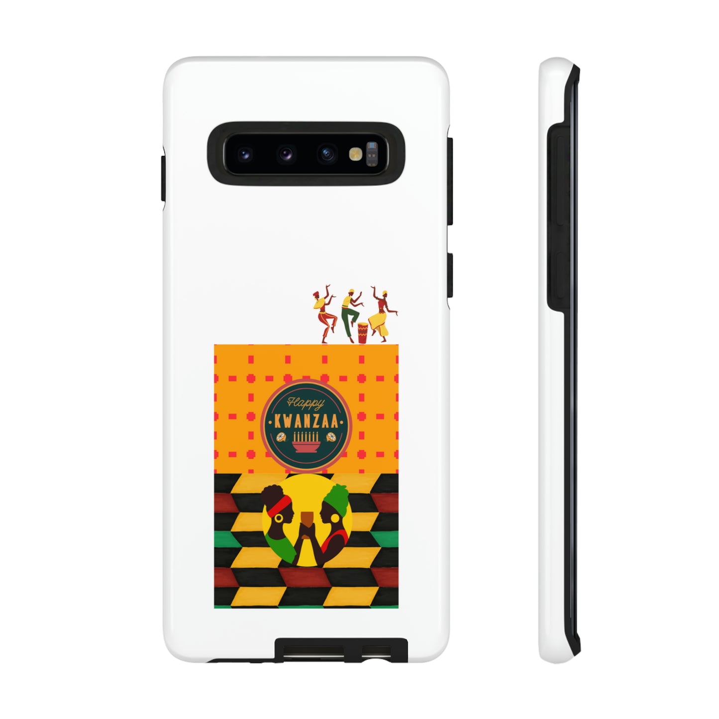 HAPPY KWANZA: 46-Tough Case iPhone series 15 14 13 12 11 X XR XS 8: Google series 7 6 5: Samsung series S23 S22 S21 S20 S10