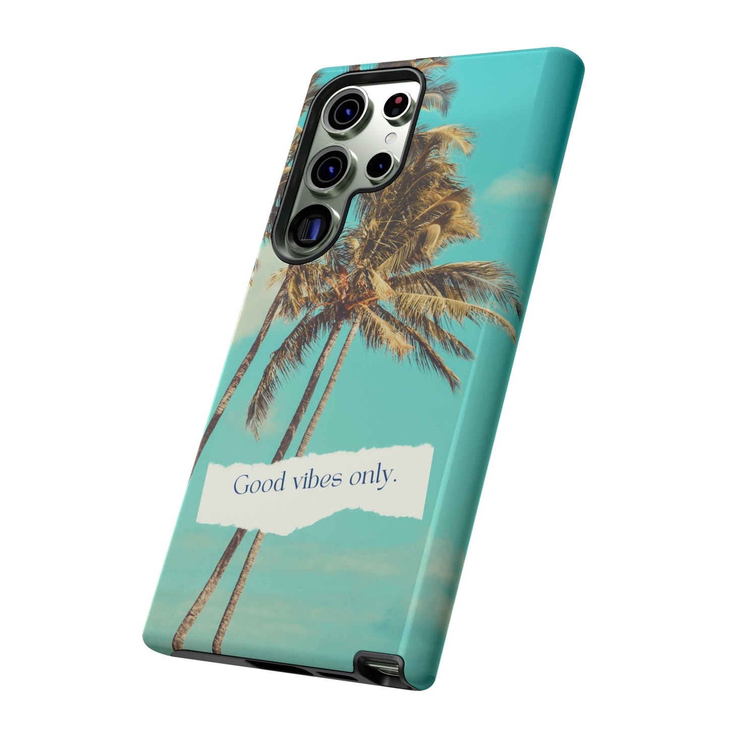 Palm Blue with Turquoise background : 46-Tough Case iPhone series 15 14 13 12 11 X XR XS 8: Google series 7 6 5: Samsung series S23 S22 S21 S20 S10