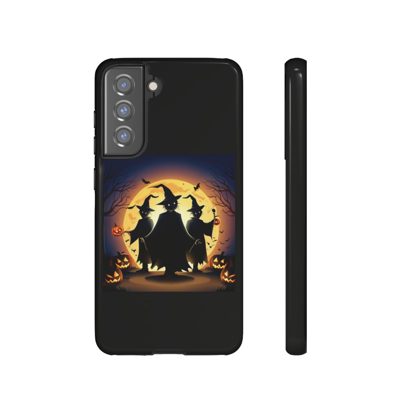 Trick or Treat with black background: 46-Tough Case iPhone series 15 14 13 12 11 X XR XS 8: Google series 7 6 5: Samsung series S23 S22 S21 S20 S10