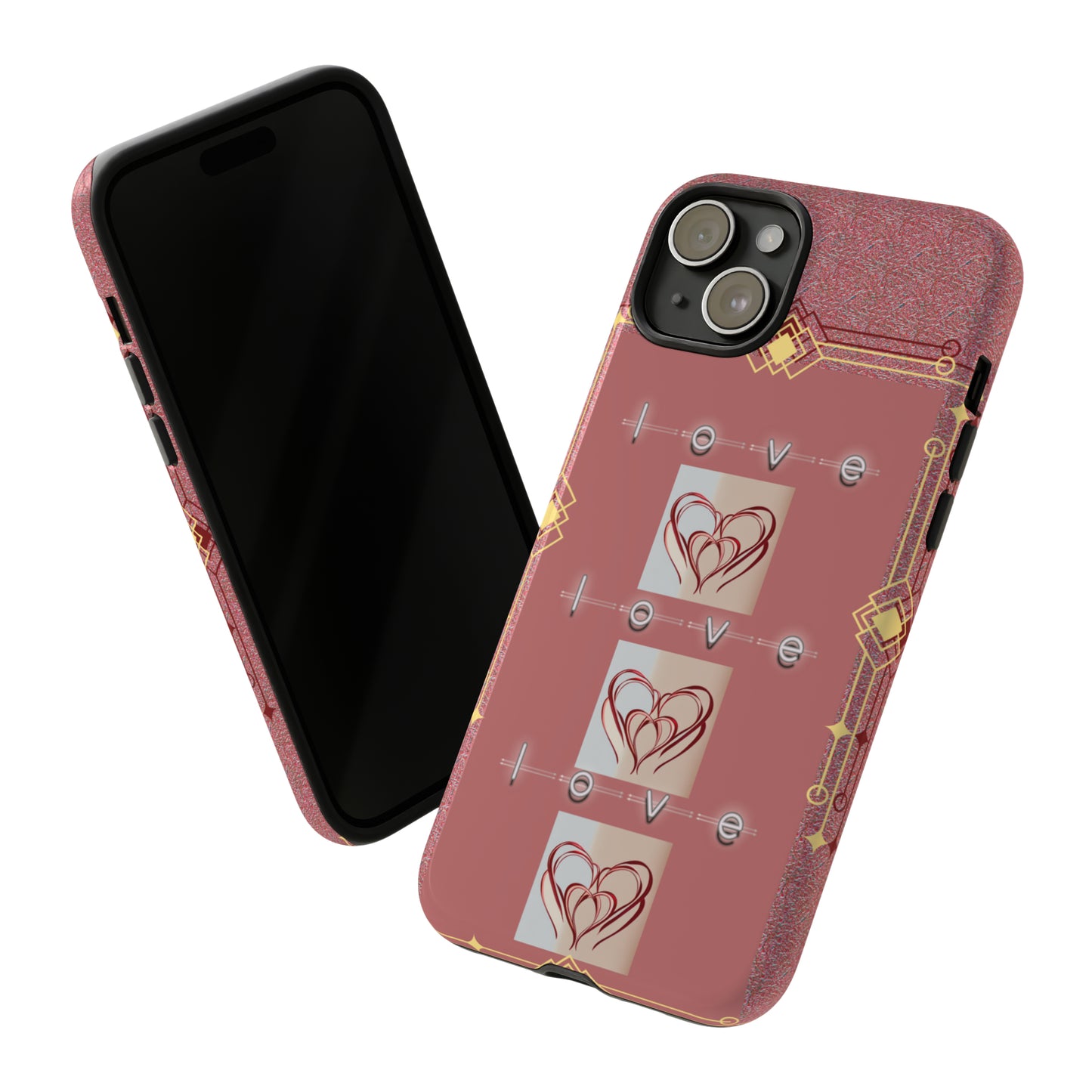 Three Hearts Love: 46-Tough Case iPhone series 15 14 13 12 11 X XR XS 8: Google series 7 6 5: Samsung series S23 S22 S21 S20 S10