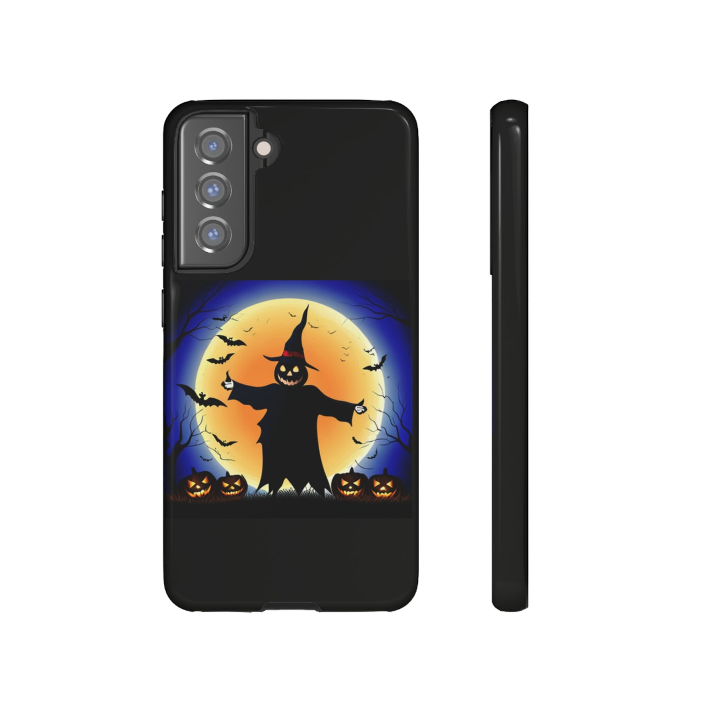 Scary Halloween with Black background: 46-Tough Case iPhone series 15 14 13 12 11 X XR XS 8: Google series 7 6 5: Samsung series S23 S22 S21 S20 S10Tough Cases