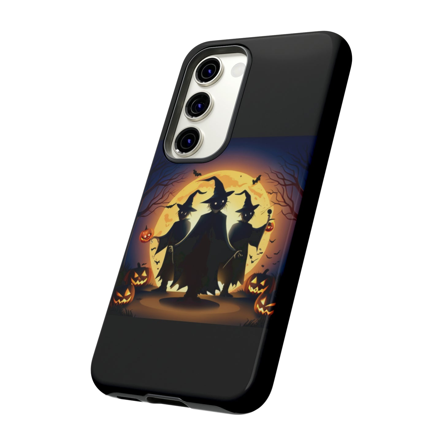 Trick or Treat with black background: 46-Tough Case iPhone series 15 14 13 12 11 X XR XS 8: Google series 7 6 5: Samsung series S23 S22 S21 S20 S10