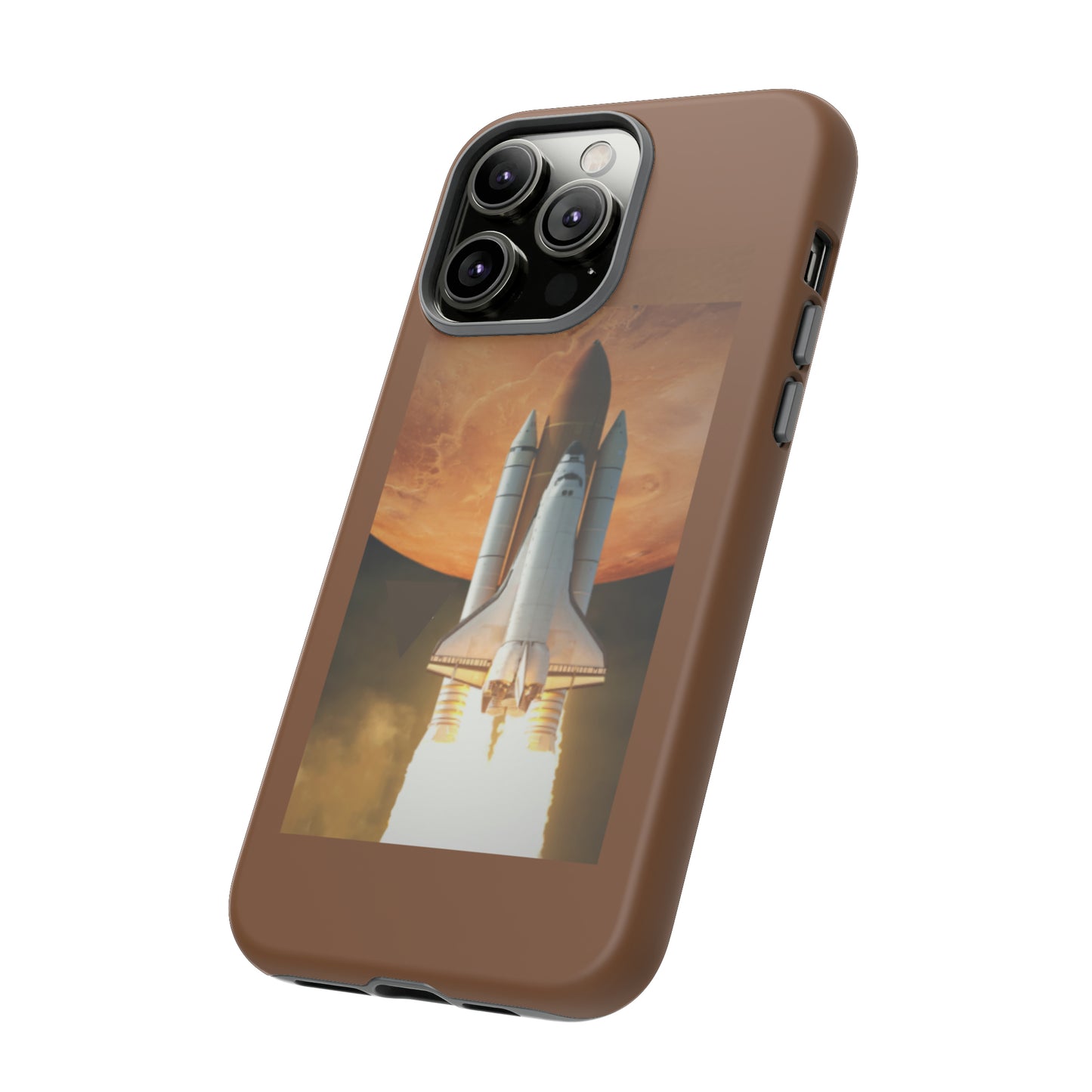 Rocket Man with Light Brown background: 46-Tough Case iPhone series 15 14 13 12 11 X XR XS 8: Google series 7 6 5: Samsung series S23 S22 S21 S20 S10