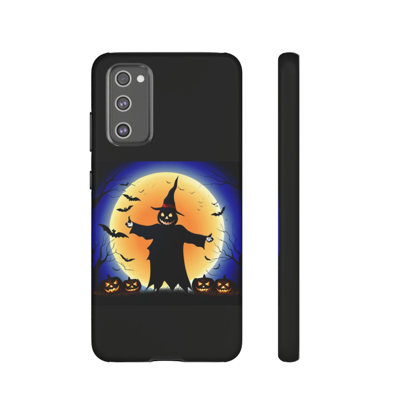 Scary Halloween with Black background: 46-Tough Case iPhone series 15 14 13 12 11 X XR XS 8: Google series 7 6 5: Samsung series S23 S22 S21 S20 S10Tough Cases