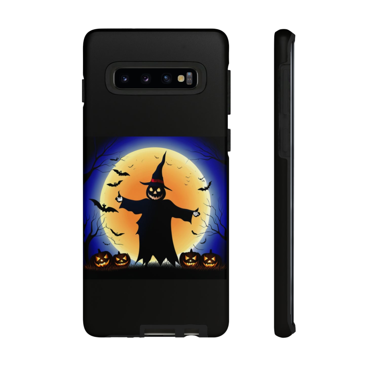 Scary Halloween with Black background: 46-Tough Case iPhone series 15 14 13 12 11 X XR XS 8: Google series 7 6 5: Samsung series S23 S22 S21 S20 S10Tough Cases