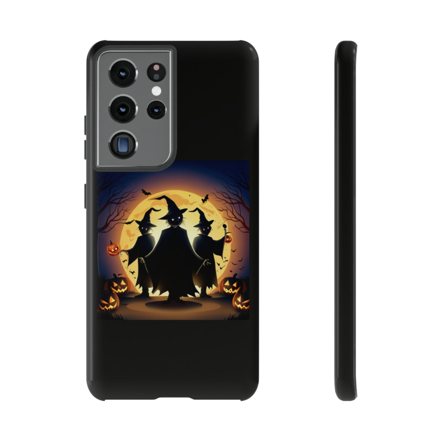 Trick or Treat with black background: 46-Tough Case iPhone series 15 14 13 12 11 X XR XS 8: Google series 7 6 5: Samsung series S23 S22 S21 S20 S10