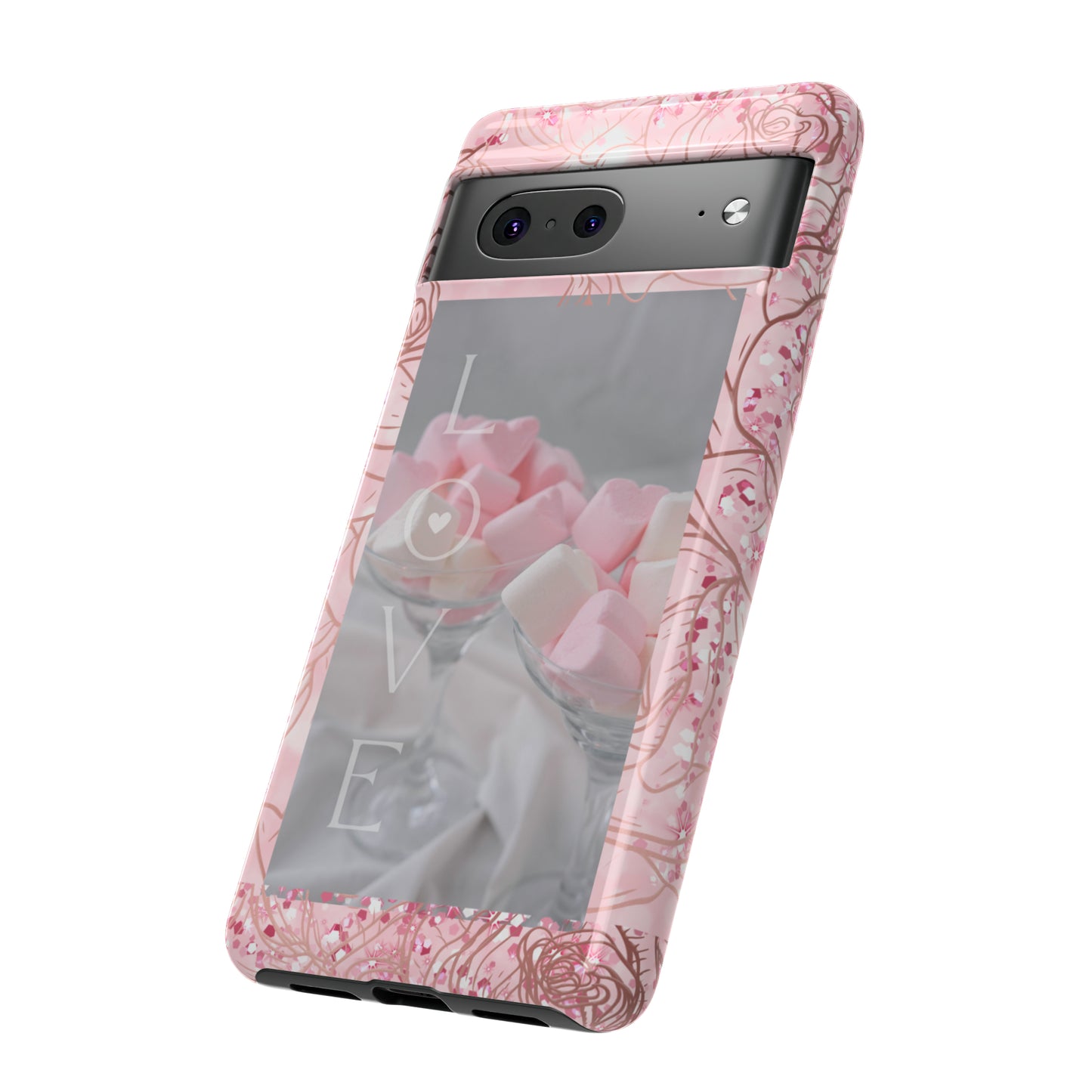 Pink Candy Love: 46-Tough Case iPhone series 15 14 13 12 11 X XR XS 8: Google series 7 6 5: Samsung series S23 S22 S21 S20 S10