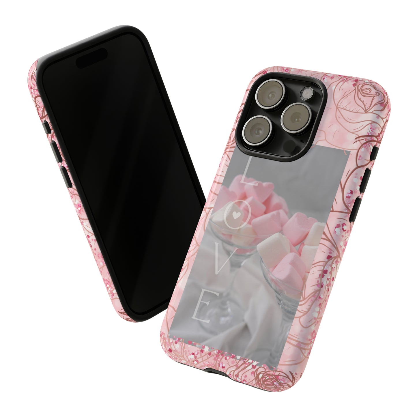 Pink Candy Love: 46-Tough Case iPhone series 15 14 13 12 11 X XR XS 8: Google series 7 6 5: Samsung series S23 S22 S21 S20 S10