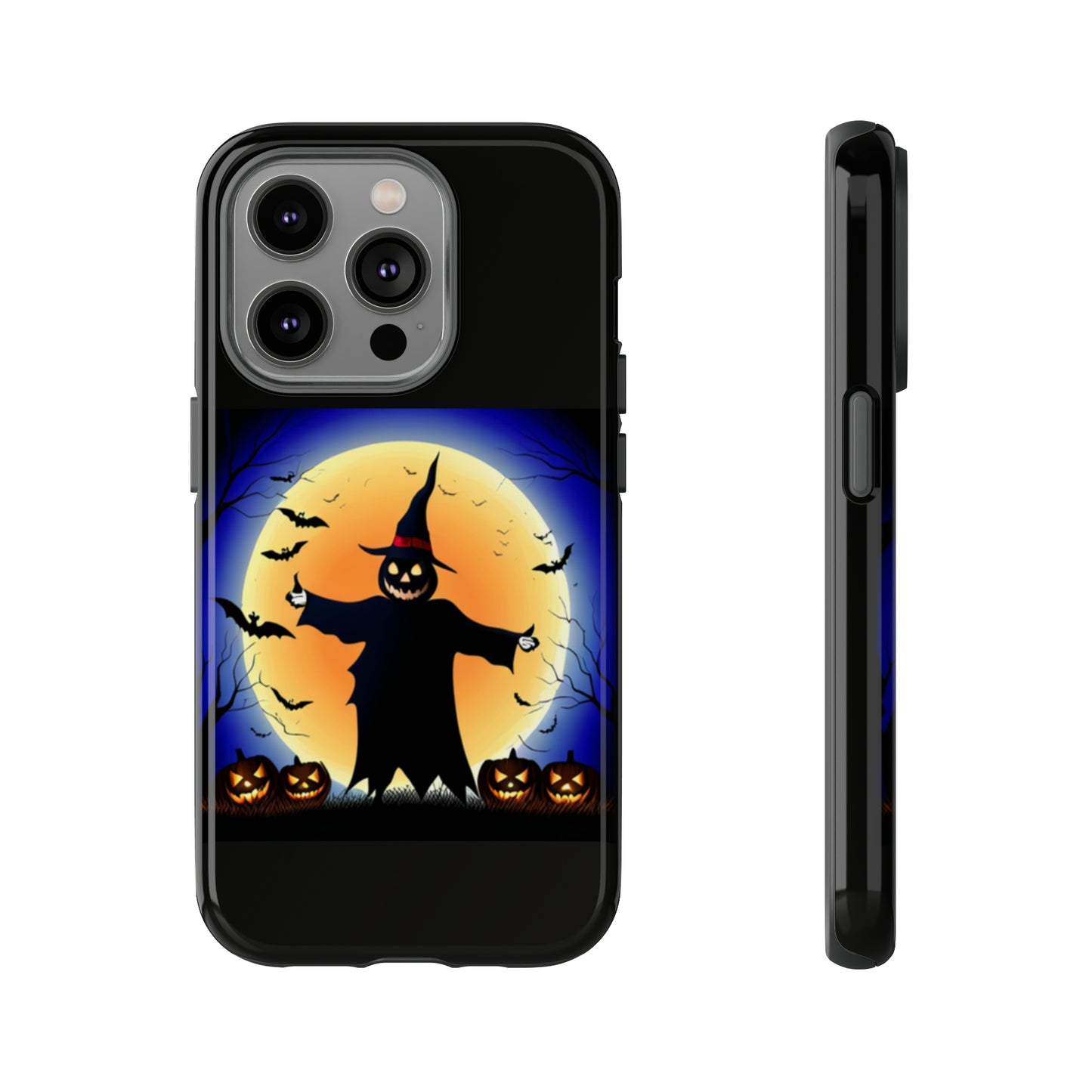 Scary Halloween with Black background: 46-Tough Case iPhone series 15 14 13 12 11 X XR XS 8: Google series 7 6 5: Samsung series S23 S22 S21 S20 S10Tough Cases