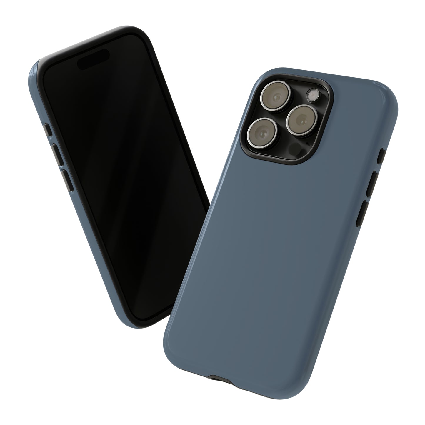 Slate Blue with Black background: 46-Tough Case iPhone series 15 14 13 12 11 X XR XS 8: Google series 7 6 5: Samsung series S23 S22 S21 S20 S10