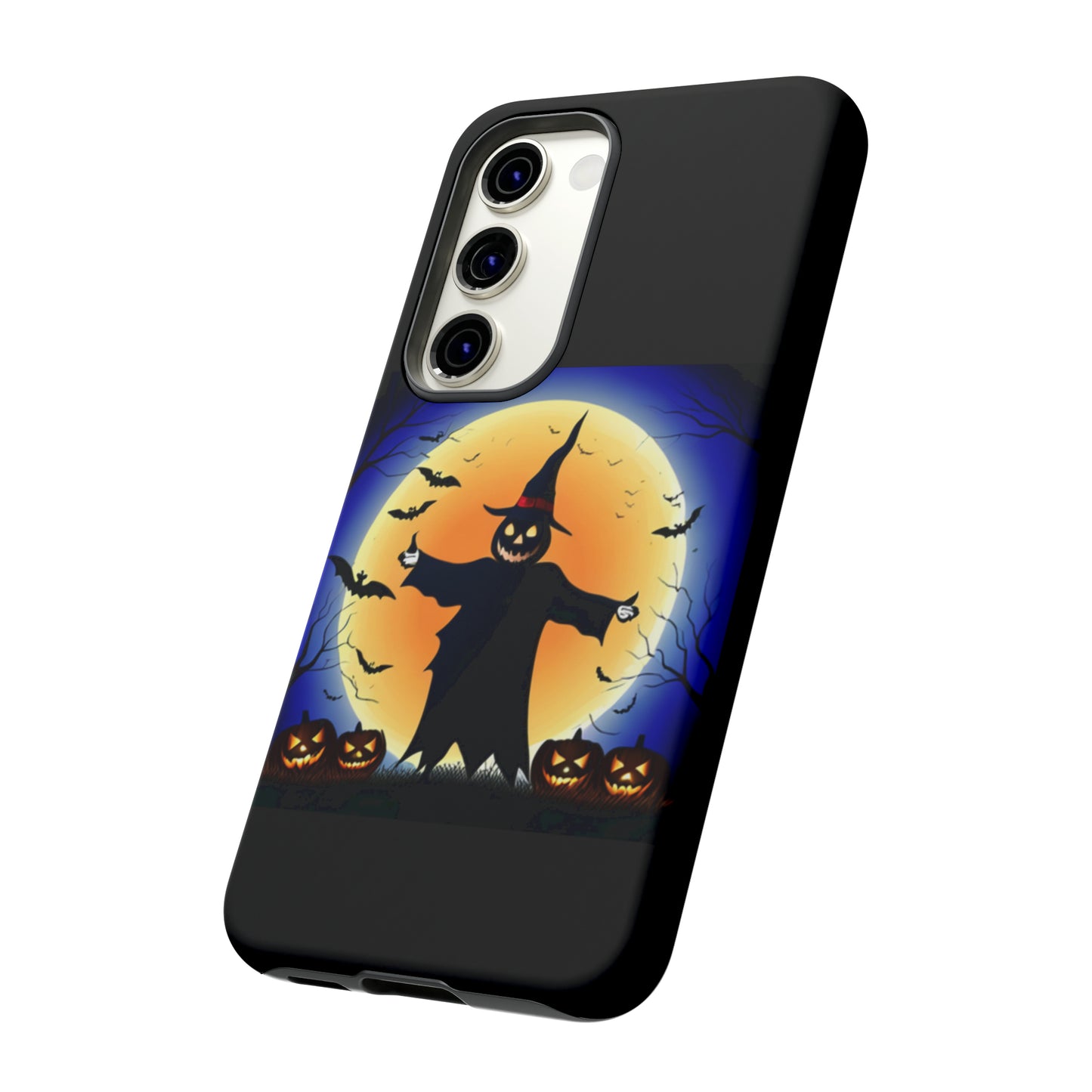 Scary Halloween with Black background: 46-Tough Case iPhone series 15 14 13 12 11 X XR XS 8: Google series 7 6 5: Samsung series S23 S22 S21 S20 S10Tough Cases