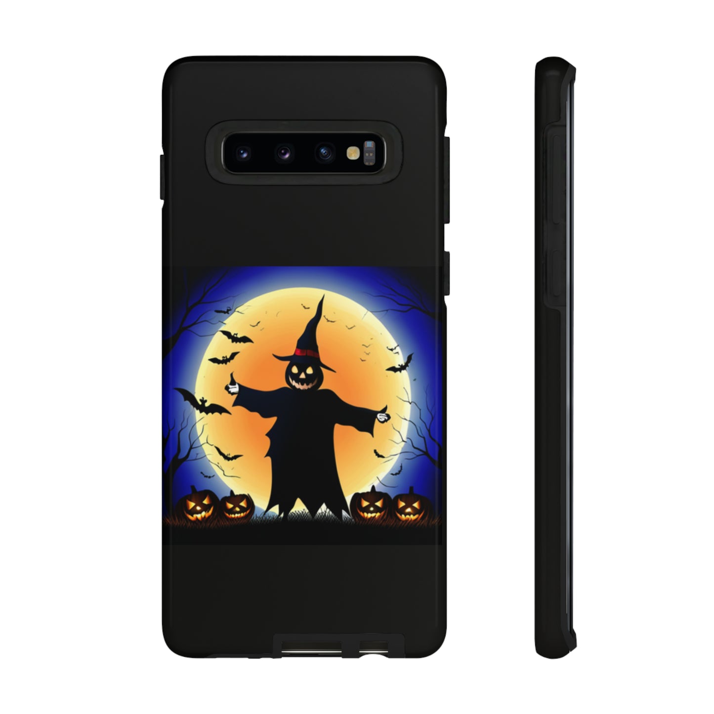 Scary Halloween with Black background: 46-Tough Case iPhone series 15 14 13 12 11 X XR XS 8: Google series 7 6 5: Samsung series S23 S22 S21 S20 S10Tough Cases