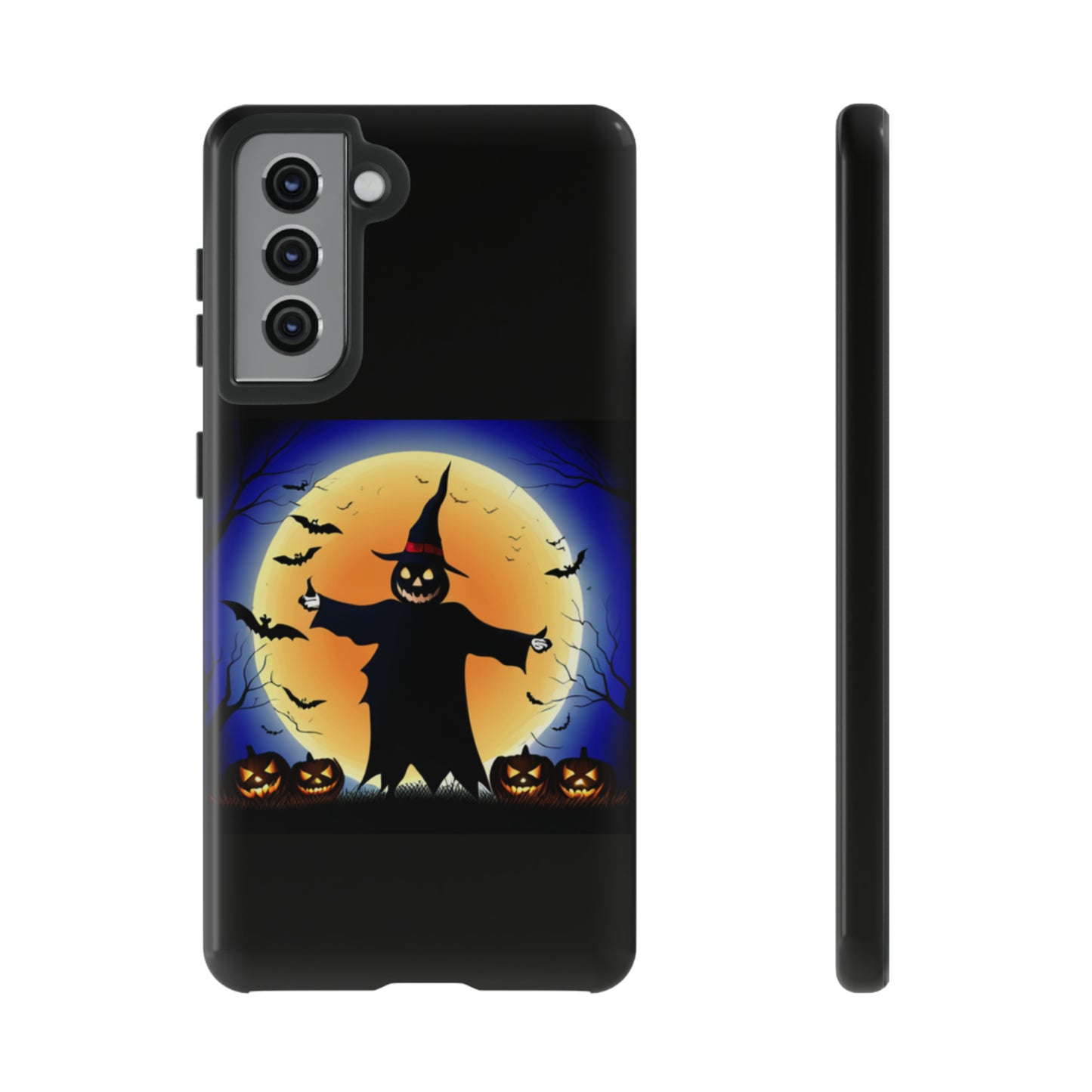 Scary Halloween with Black background: 46-Tough Case iPhone series 15 14 13 12 11 X XR XS 8: Google series 7 6 5: Samsung series S23 S22 S21 S20 S10Tough Cases