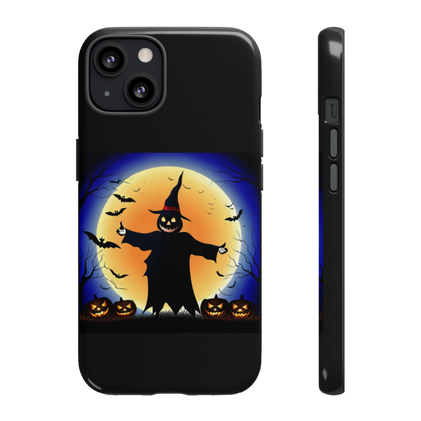 Scary Halloween with Black background: 46-Tough Case iPhone series 15 14 13 12 11 X XR XS 8: Google series 7 6 5: Samsung series S23 S22 S21 S20 S10Tough Cases