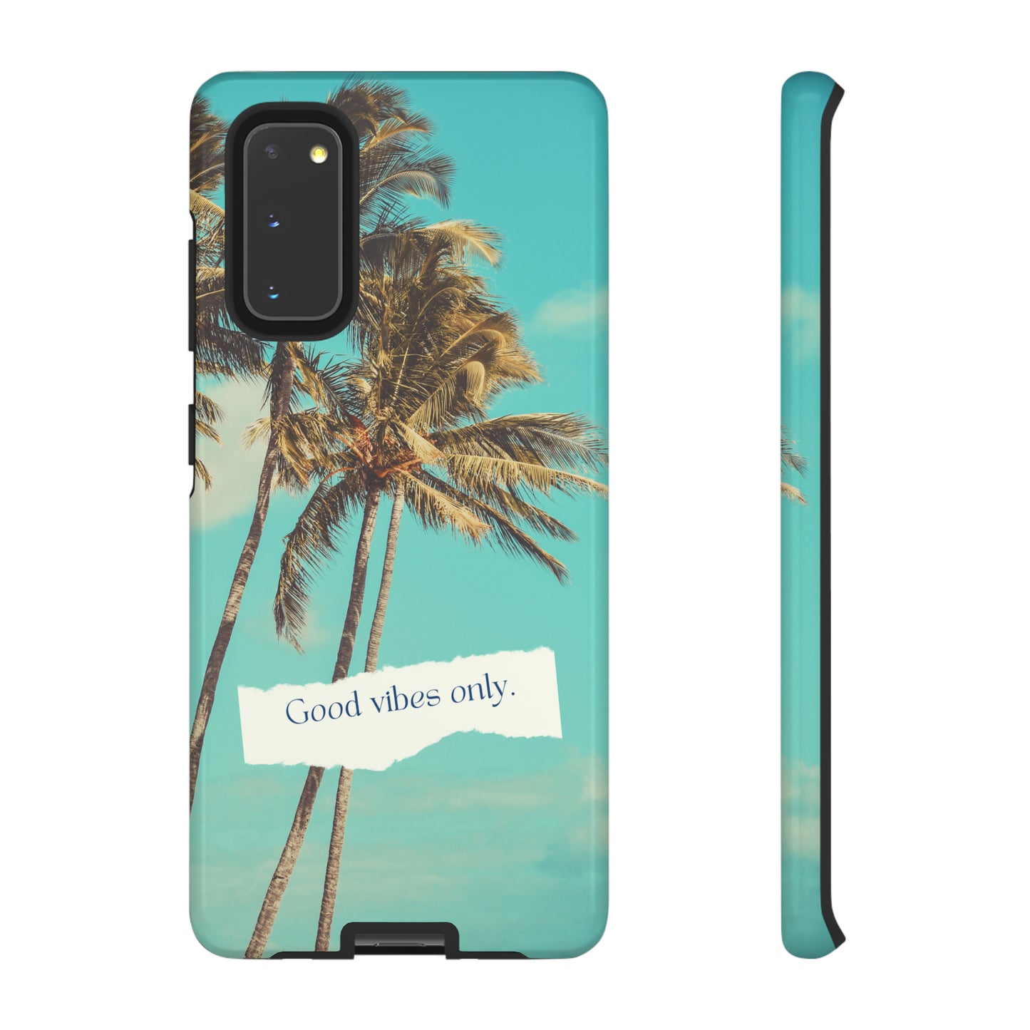 Palm Blue with Turquoise background : 46-Tough Case iPhone series 15 14 13 12 11 X XR XS 8: Google series 7 6 5: Samsung series S23 S22 S21 S20 S10