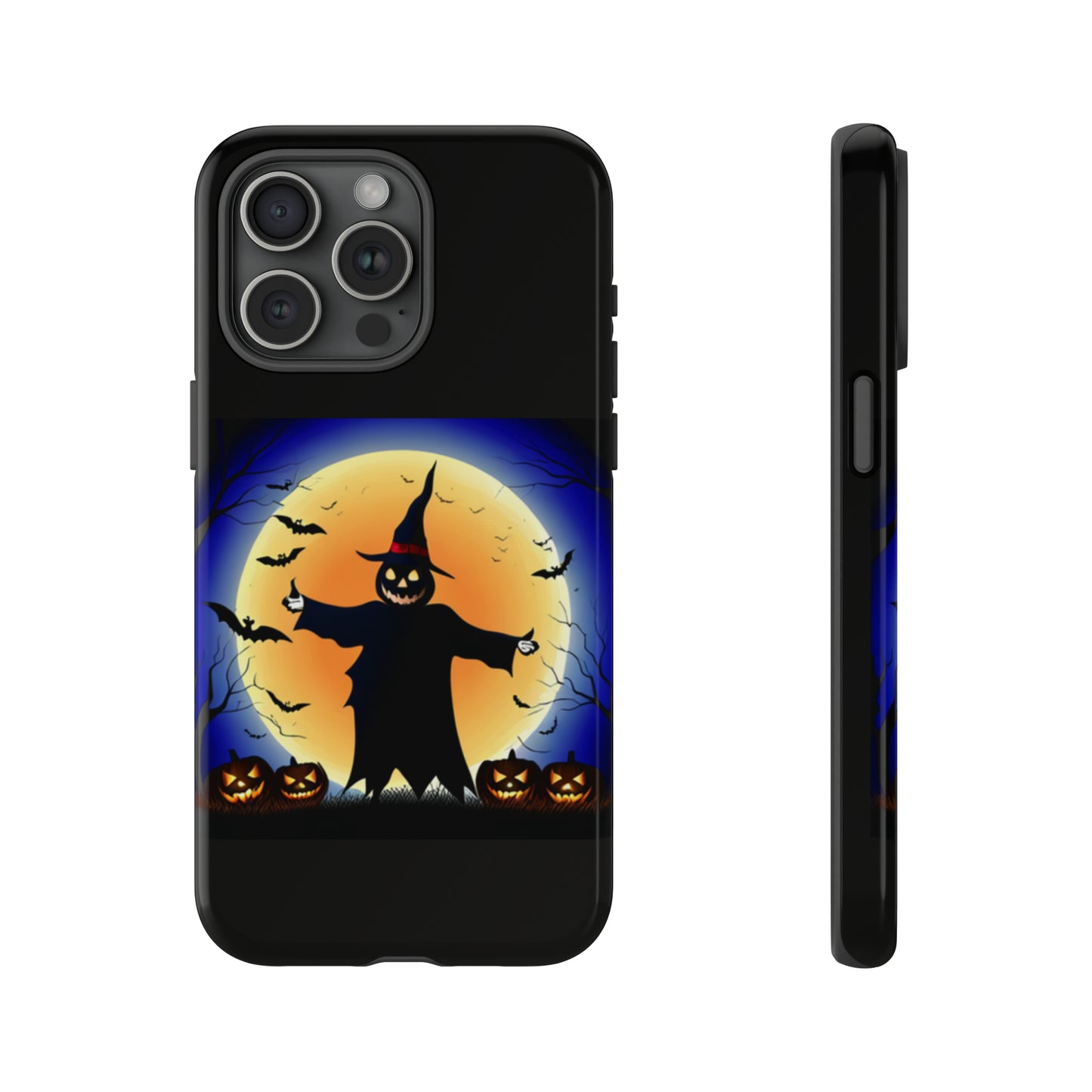 Scary Halloween with Black background: 46-Tough Case iPhone series 15 14 13 12 11 X XR XS 8: Google series 7 6 5: Samsung series S23 S22 S21 S20 S10Tough Cases