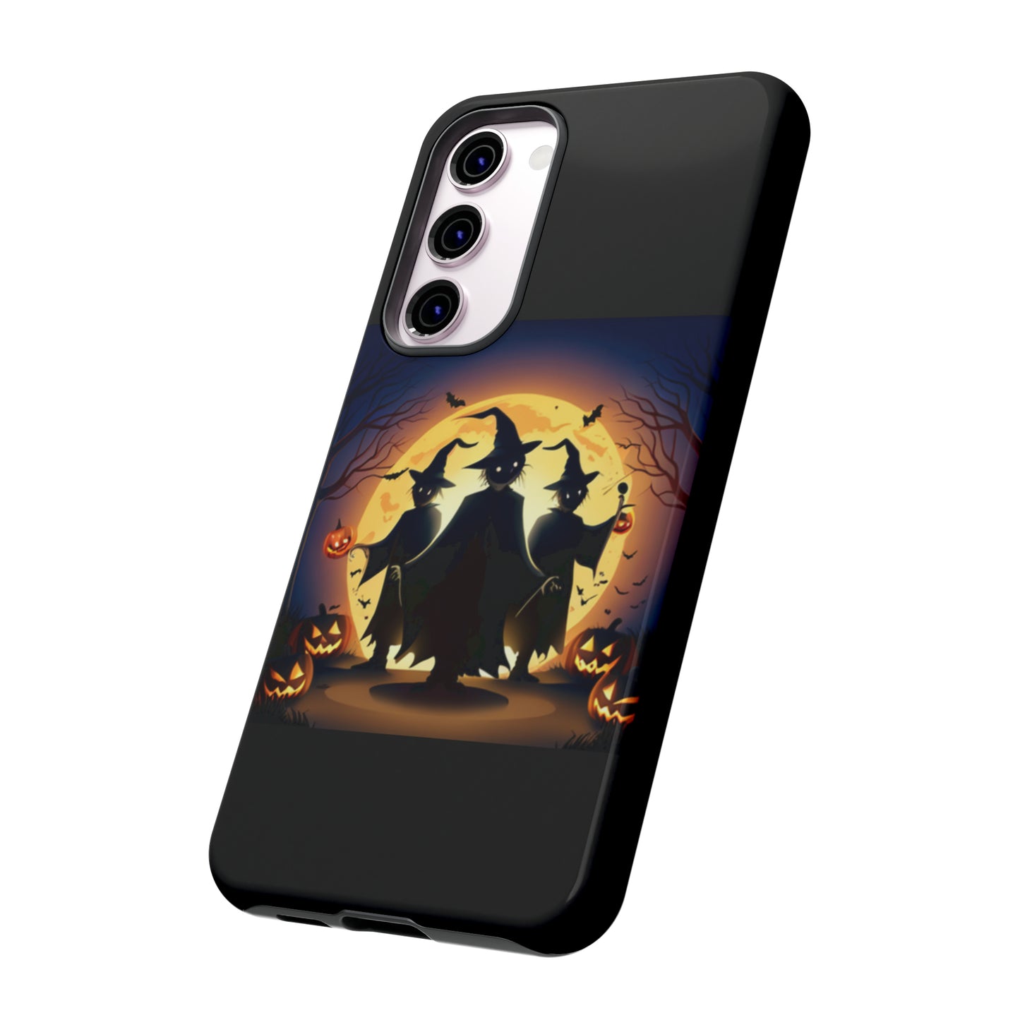 Trick or Treat with black background: 46-Tough Case iPhone series 15 14 13 12 11 X XR XS 8: Google series 7 6 5: Samsung series S23 S22 S21 S20 S10