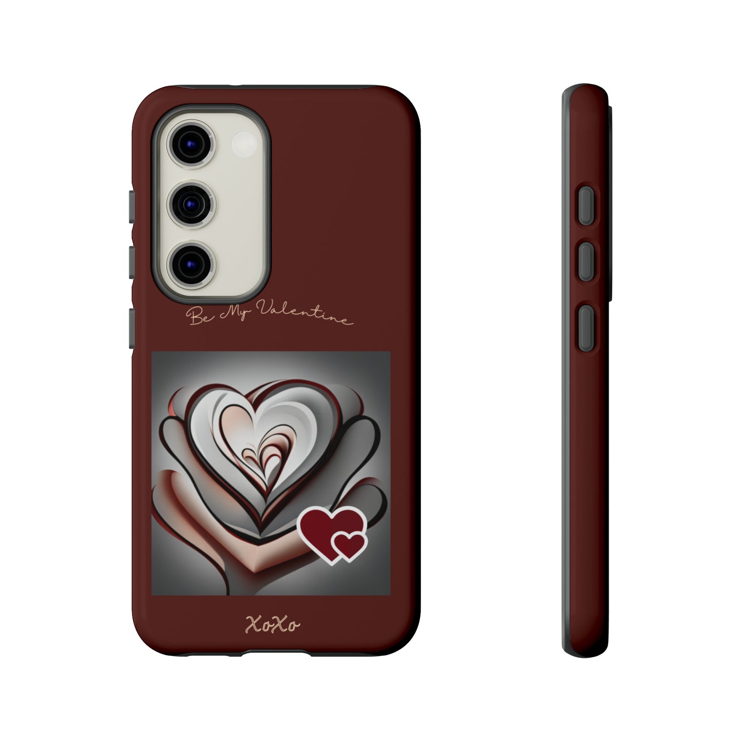 Valentine Triple Heart: 46-Tough Case iPhone series 15 14 13 12 11 X XR XS 8: Google series 7 6 5: Samsung series S23 S22 S21 S20 S10