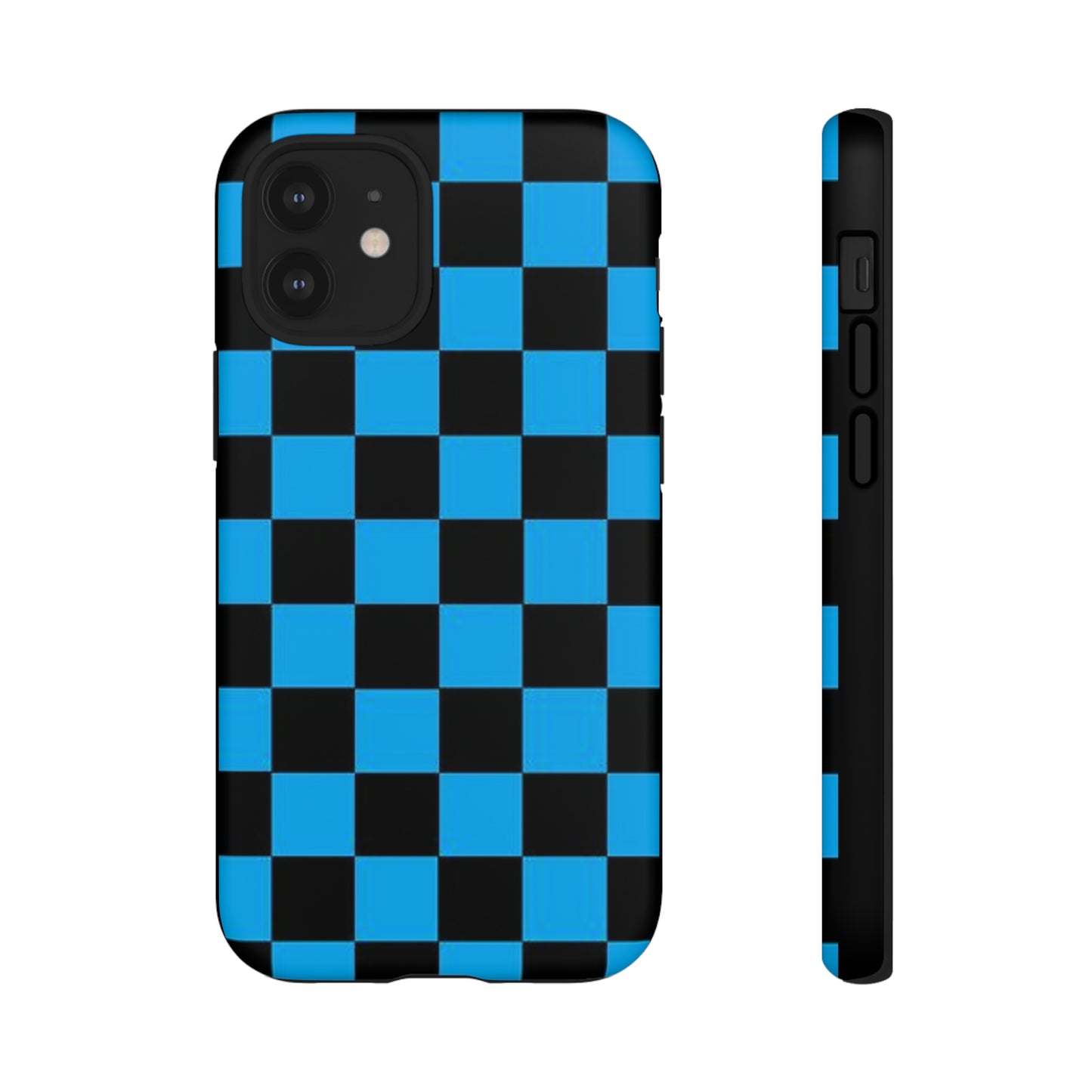 Blue and Black Checkers: 46-Tough Case iPhone series 15 14 13 12 11 X XR XS 8: Google series 7 6 5: Samsung series S23 S22 S21 S20 S10