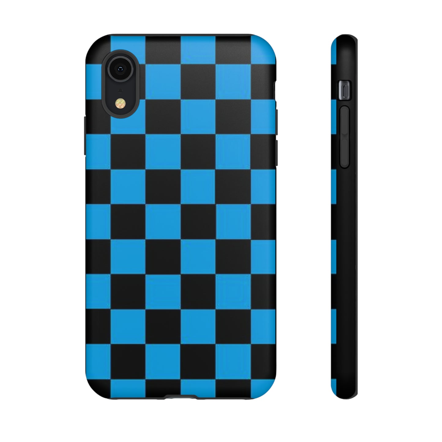 Blue and Black Checkers: 46-Tough Case iPhone series 15 14 13 12 11 X XR XS 8: Google series 7 6 5: Samsung series S23 S22 S21 S20 S10