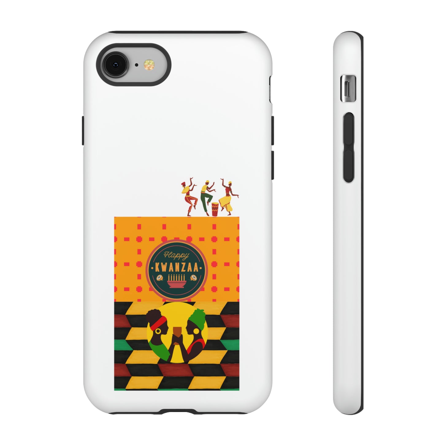 HAPPY KWANZA: 46-Tough Case iPhone series 15 14 13 12 11 X XR XS 8: Google series 7 6 5: Samsung series S23 S22 S21 S20 S10