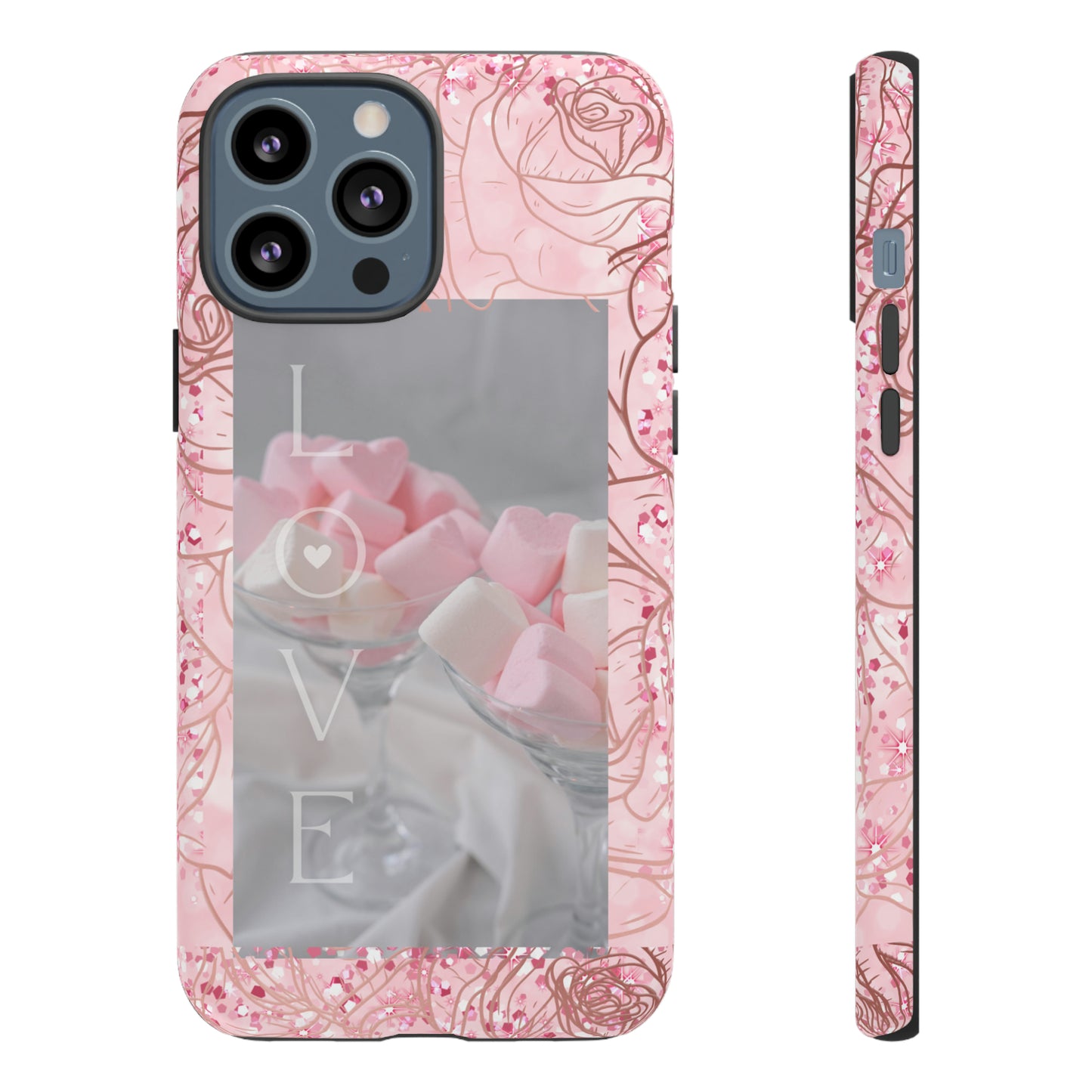 Pink Candy Love: 46-Tough Case iPhone series 15 14 13 12 11 X XR XS 8: Google series 7 6 5: Samsung series S23 S22 S21 S20 S10