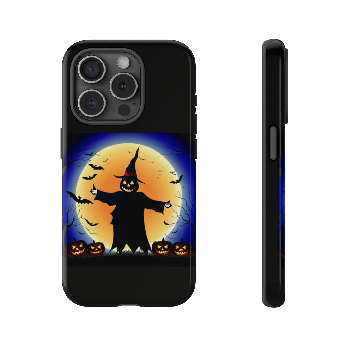 Scary Halloween with Black background: 46-Tough Case iPhone series 15 14 13 12 11 X XR XS 8: Google series 7 6 5: Samsung series S23 S22 S21 S20 S10Tough Cases