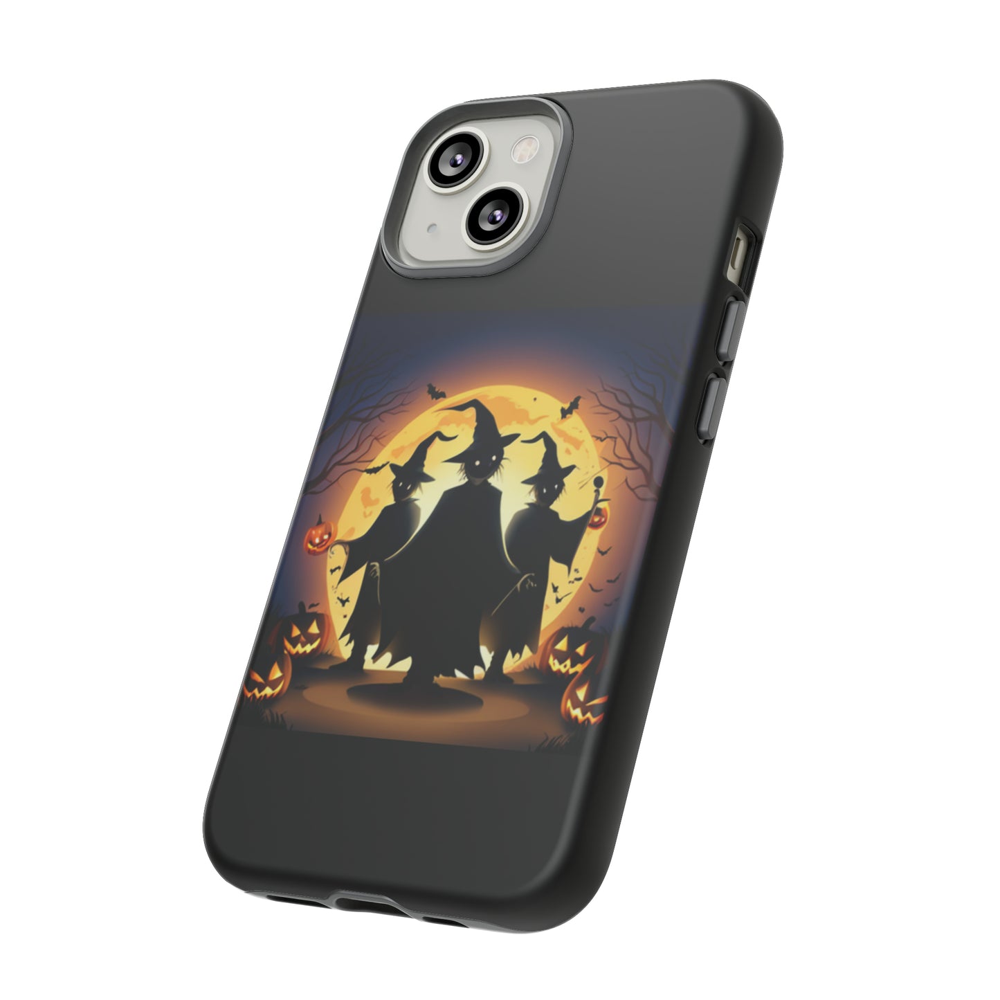 Trick or Treat with black background: 46-Tough Case iPhone series 15 14 13 12 11 X XR XS 8: Google series 7 6 5: Samsung series S23 S22 S21 S20 S10