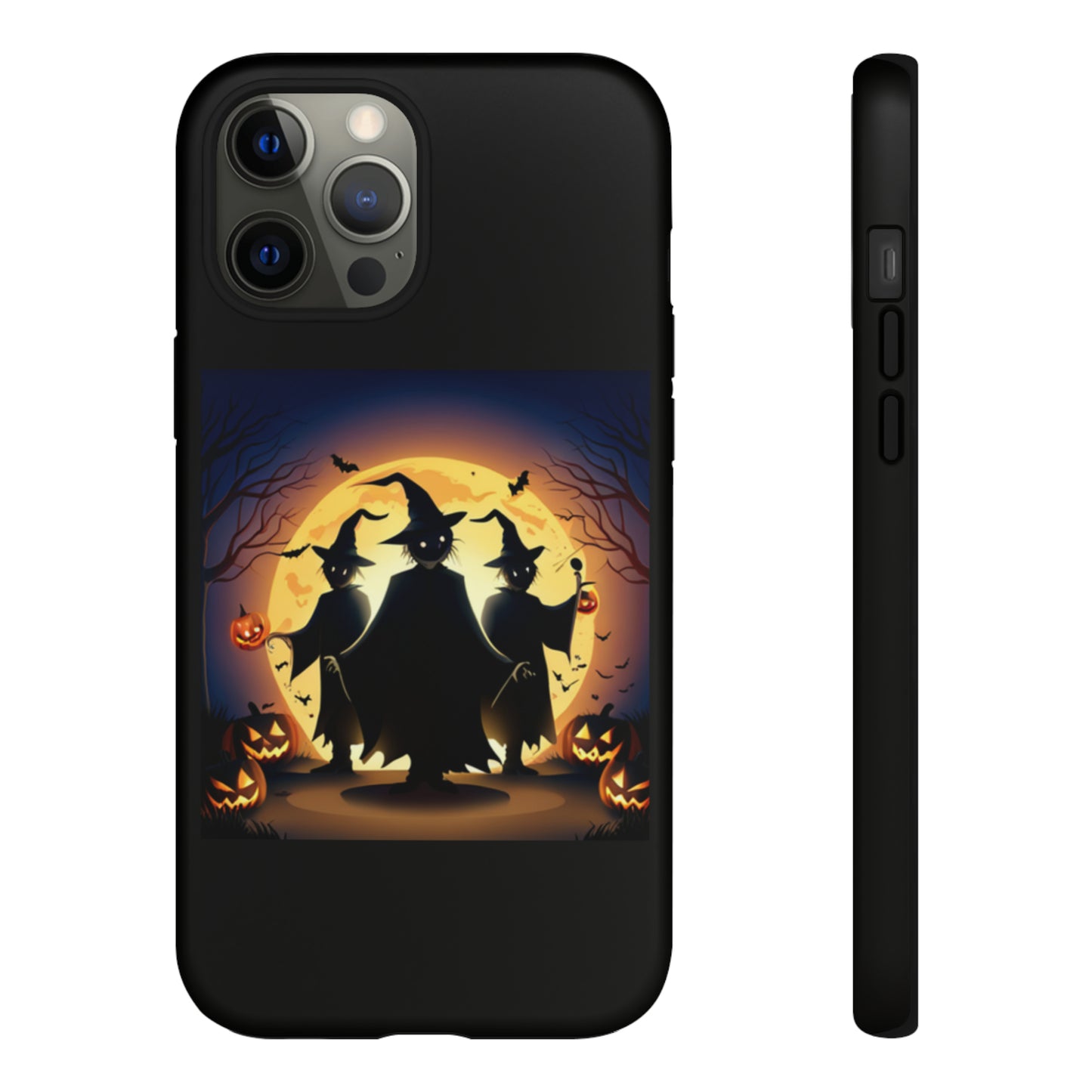 Trick or Treat with black background: 46-Tough Case iPhone series 15 14 13 12 11 X XR XS 8: Google series 7 6 5: Samsung series S23 S22 S21 S20 S10