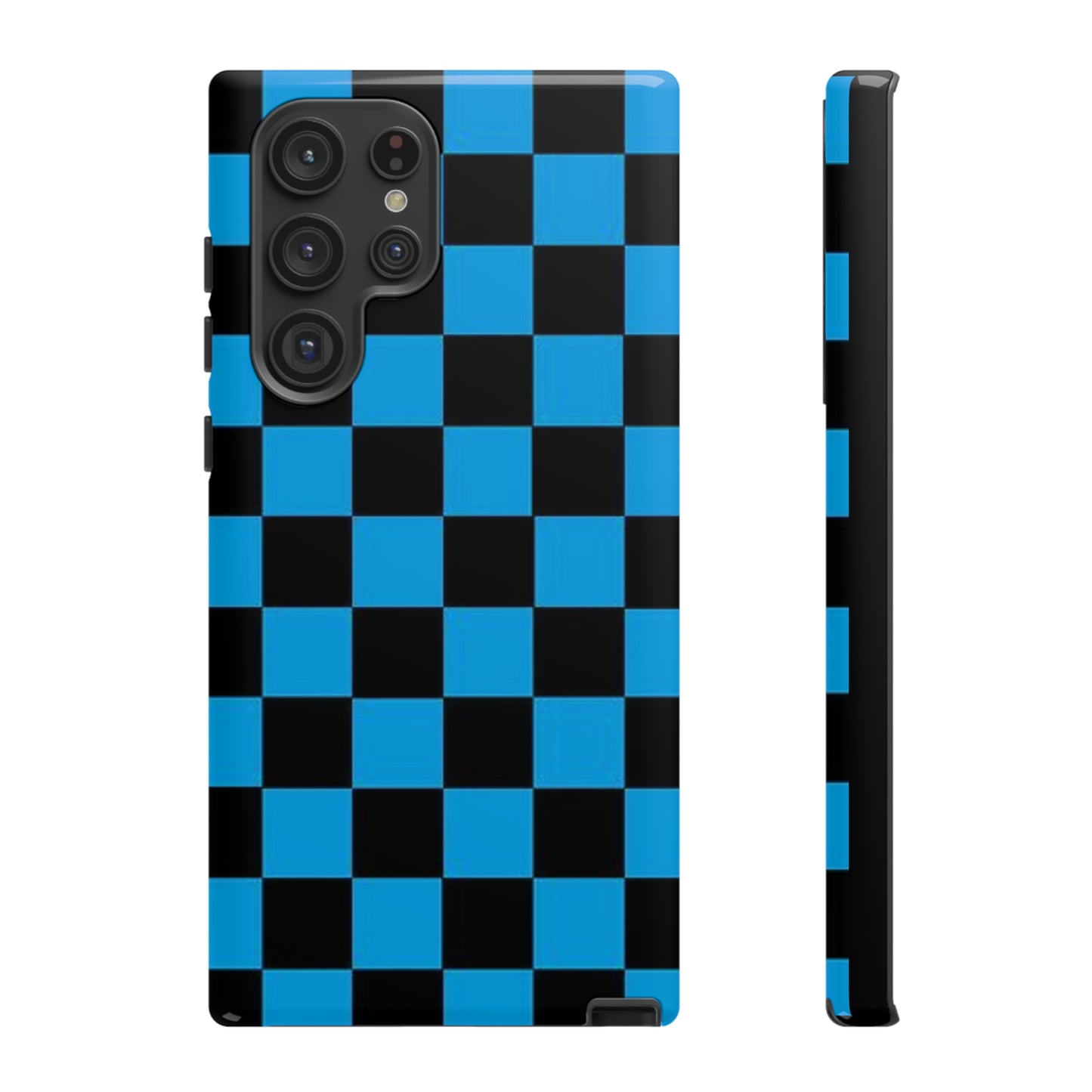 Blue and Black Checkers: 46-Tough Case iPhone series 15 14 13 12 11 X XR XS 8: Google series 7 6 5: Samsung series S23 S22 S21 S20 S10