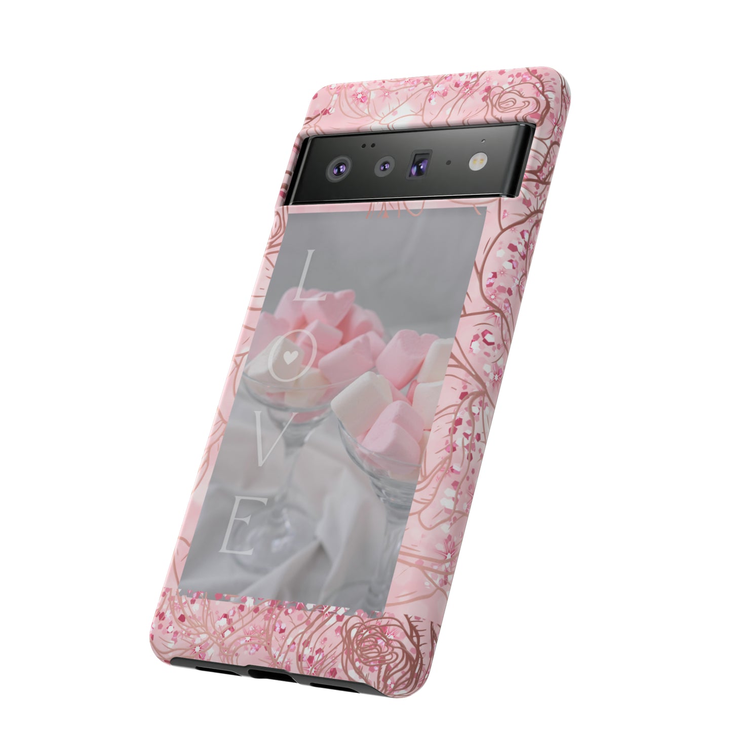 Pink Candy Love: 46-Tough Case iPhone series 15 14 13 12 11 X XR XS 8: Google series 7 6 5: Samsung series S23 S22 S21 S20 S10