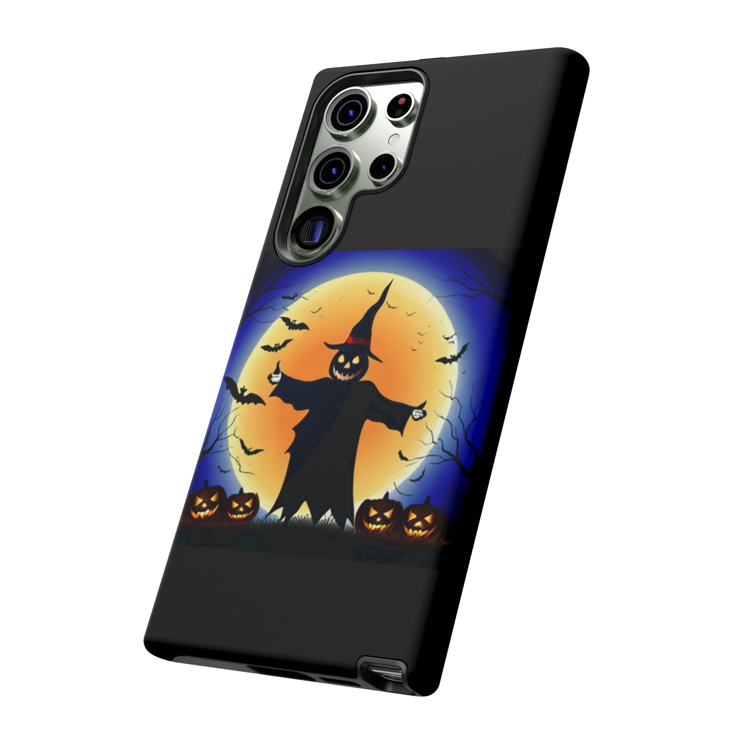 Scary Halloween with Black background: 46-Tough Case iPhone series 15 14 13 12 11 X XR XS 8: Google series 7 6 5: Samsung series S23 S22 S21 S20 S10Tough Cases