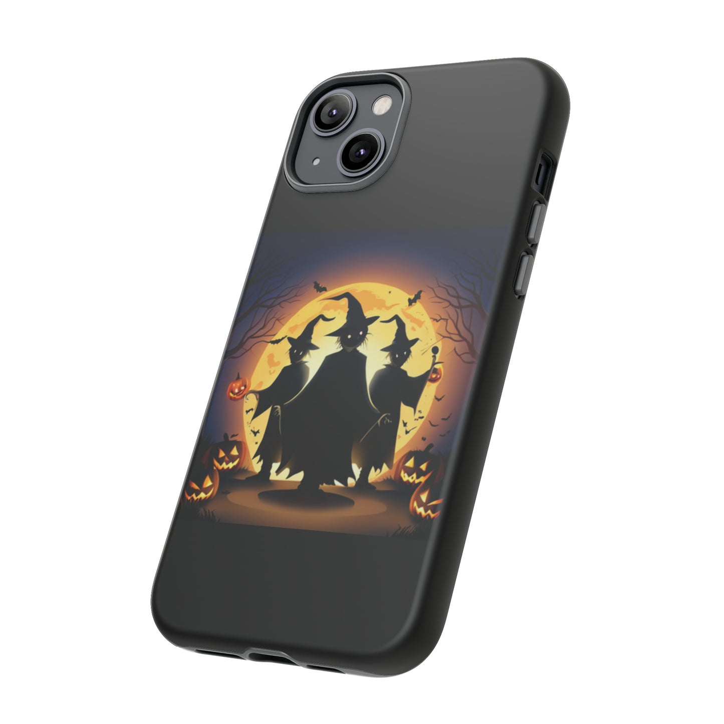 Trick or Treat with black background: 46-Tough Case iPhone series 15 14 13 12 11 X XR XS 8: Google series 7 6 5: Samsung series S23 S22 S21 S20 S10