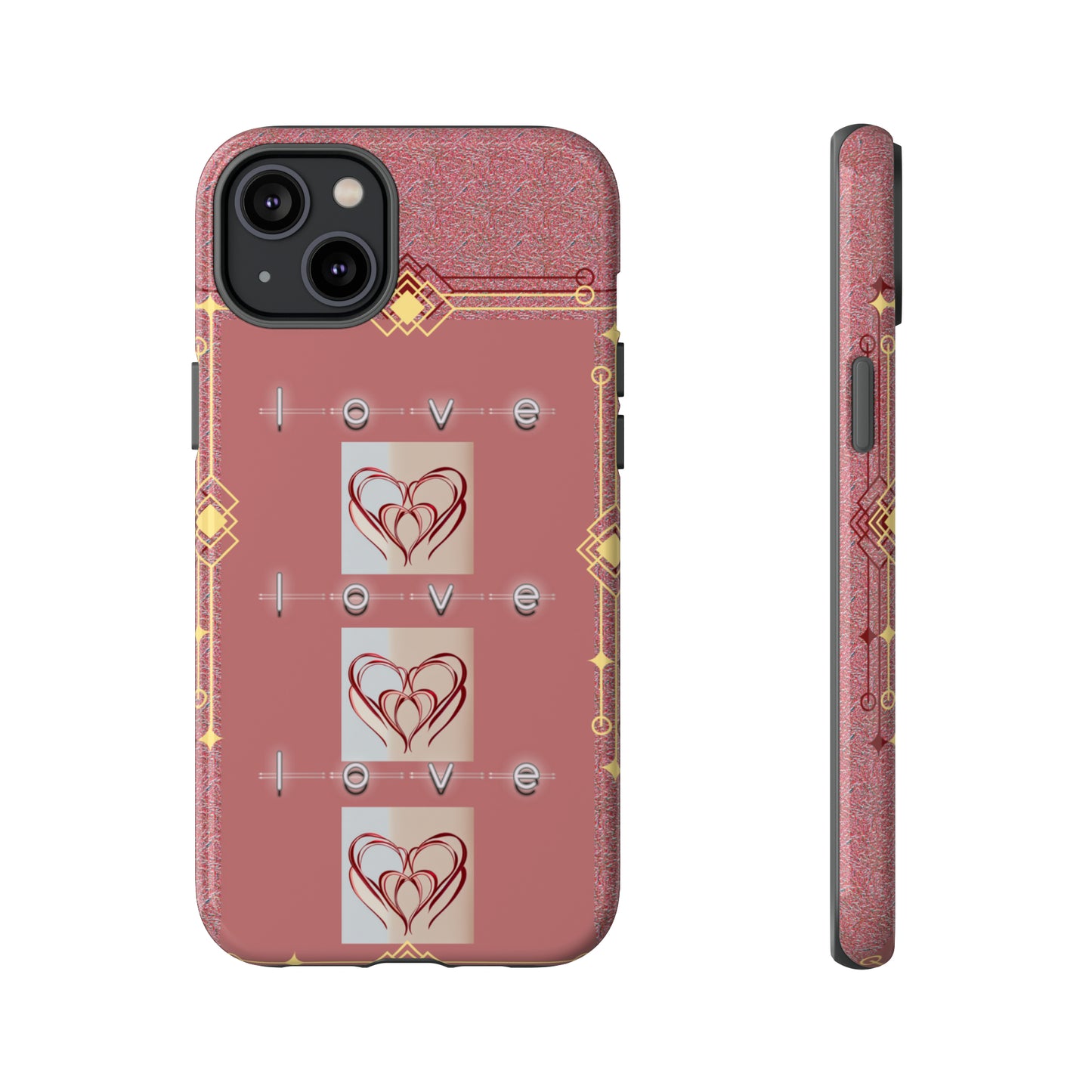 Three Hearts Love: 46-Tough Case iPhone series 15 14 13 12 11 X XR XS 8: Google series 7 6 5: Samsung series S23 S22 S21 S20 S10