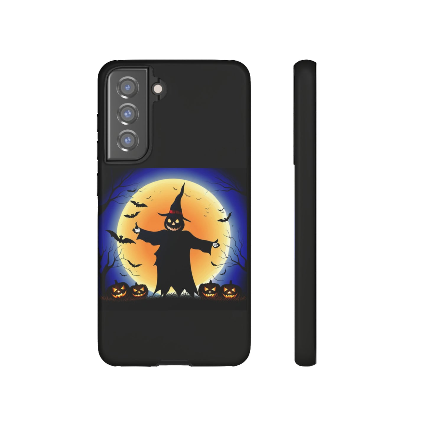 Scary Halloween with Black background: 46-Tough Case iPhone series 15 14 13 12 11 X XR XS 8: Google series 7 6 5: Samsung series S23 S22 S21 S20 S10Tough Cases