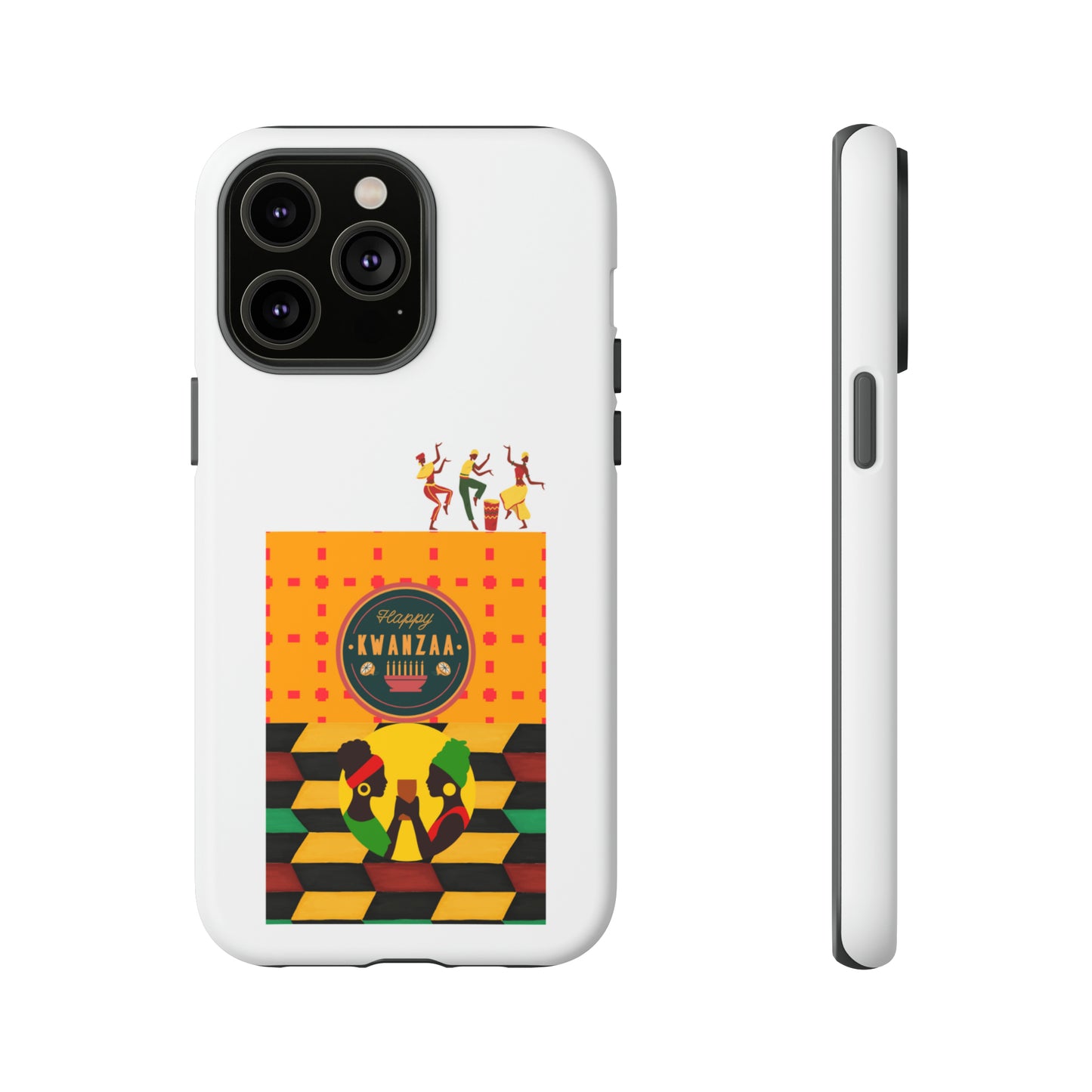 HAPPY KWANZA: 46-Tough Case iPhone series 15 14 13 12 11 X XR XS 8: Google series 7 6 5: Samsung series S23 S22 S21 S20 S10