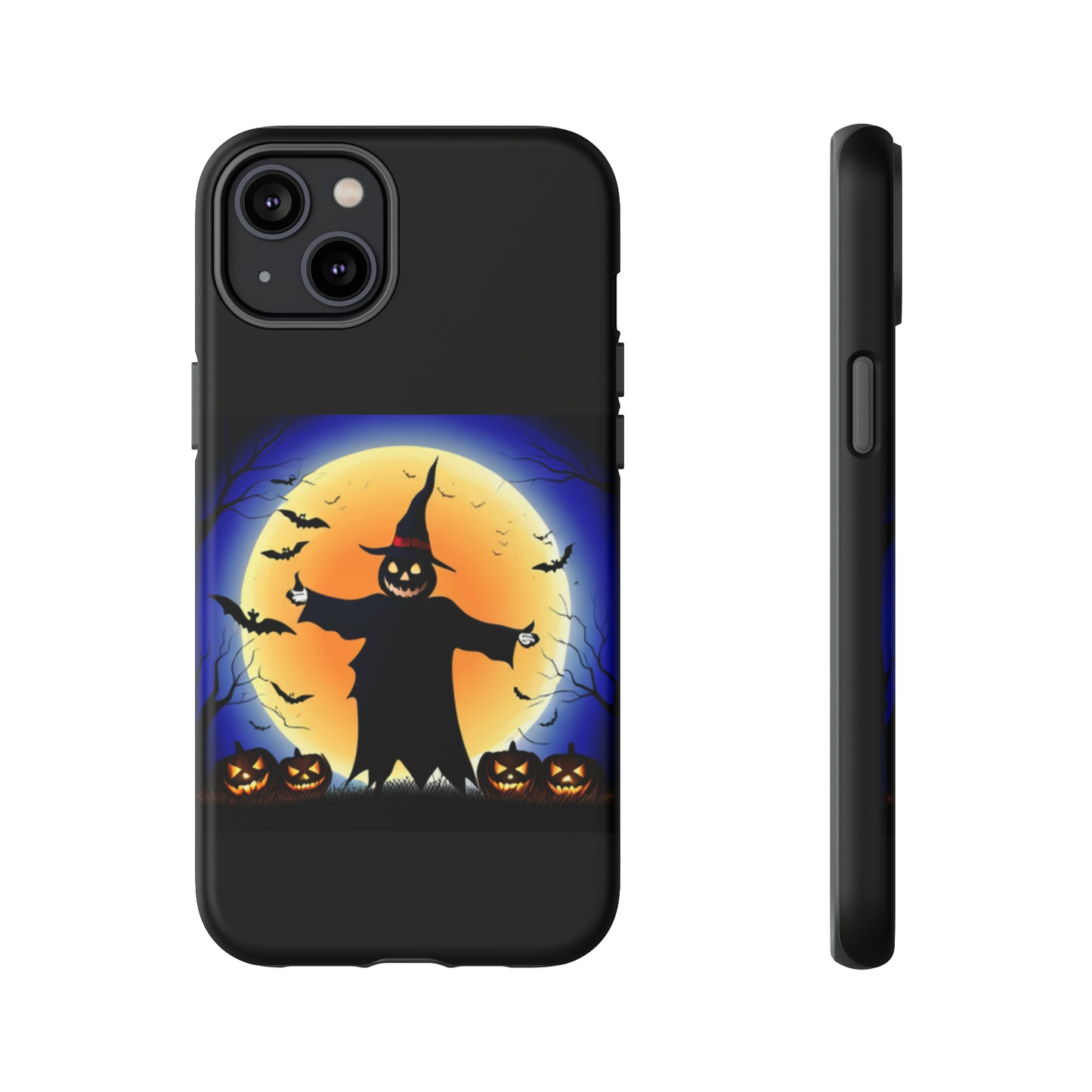 Scary Halloween with Black background: 46-Tough Case iPhone series 15 14 13 12 11 X XR XS 8: Google series 7 6 5: Samsung series S23 S22 S21 S20 S10Tough Cases