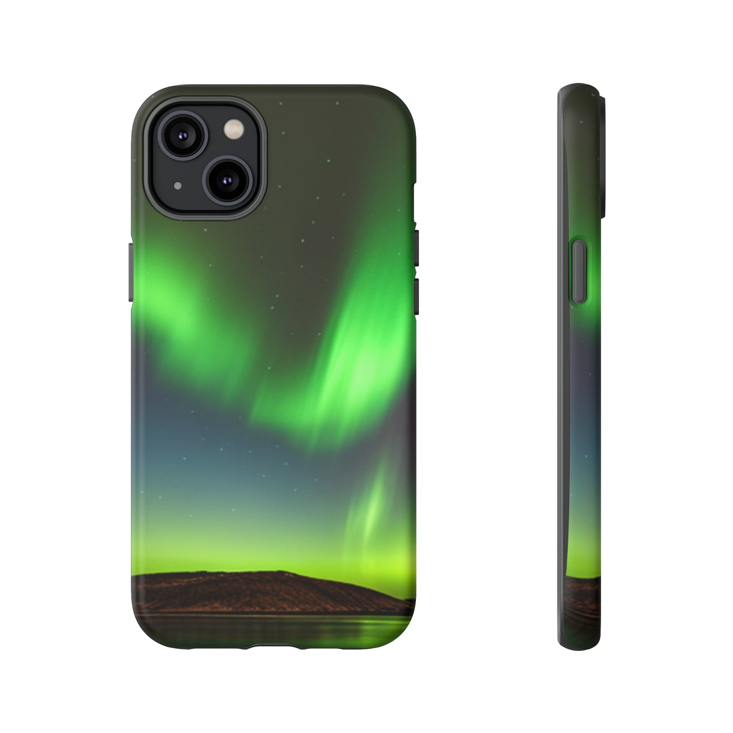 Northern Lights with a black background: 46-Tough Case iPhone series 15 14 13 12 11 X XR XS 8: Google series 7 6 5: Samsung series S23 S22 S21 S20 S10